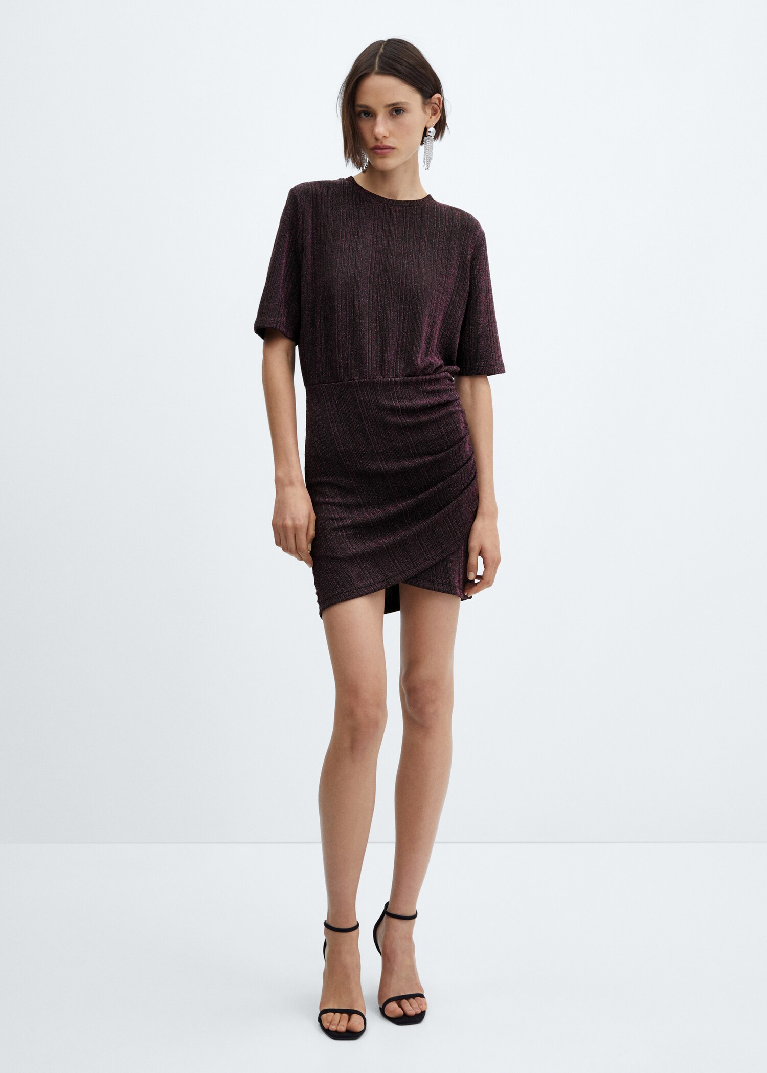 Lurex knitted dress - General plane