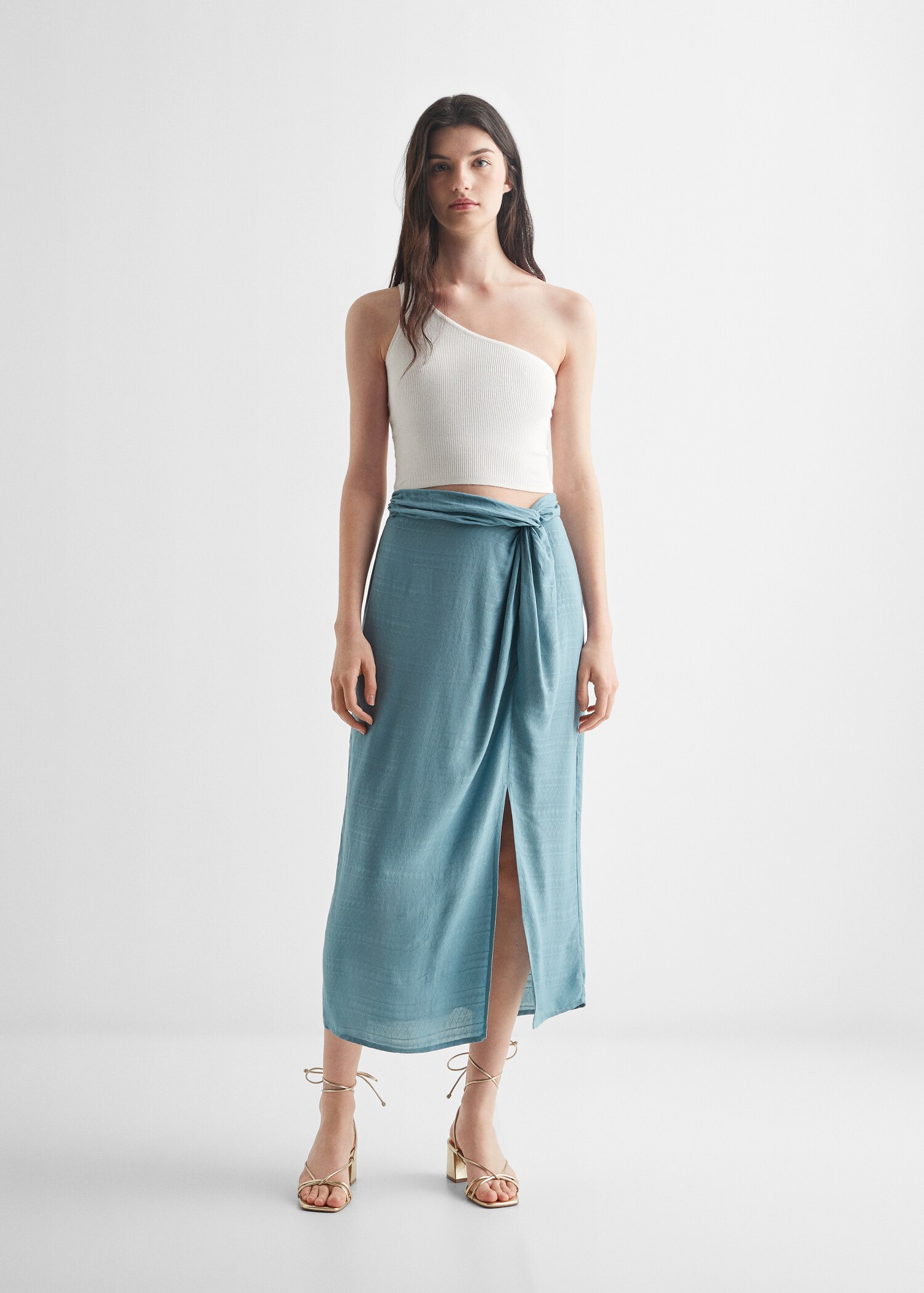 Knot midi skirt - General plane