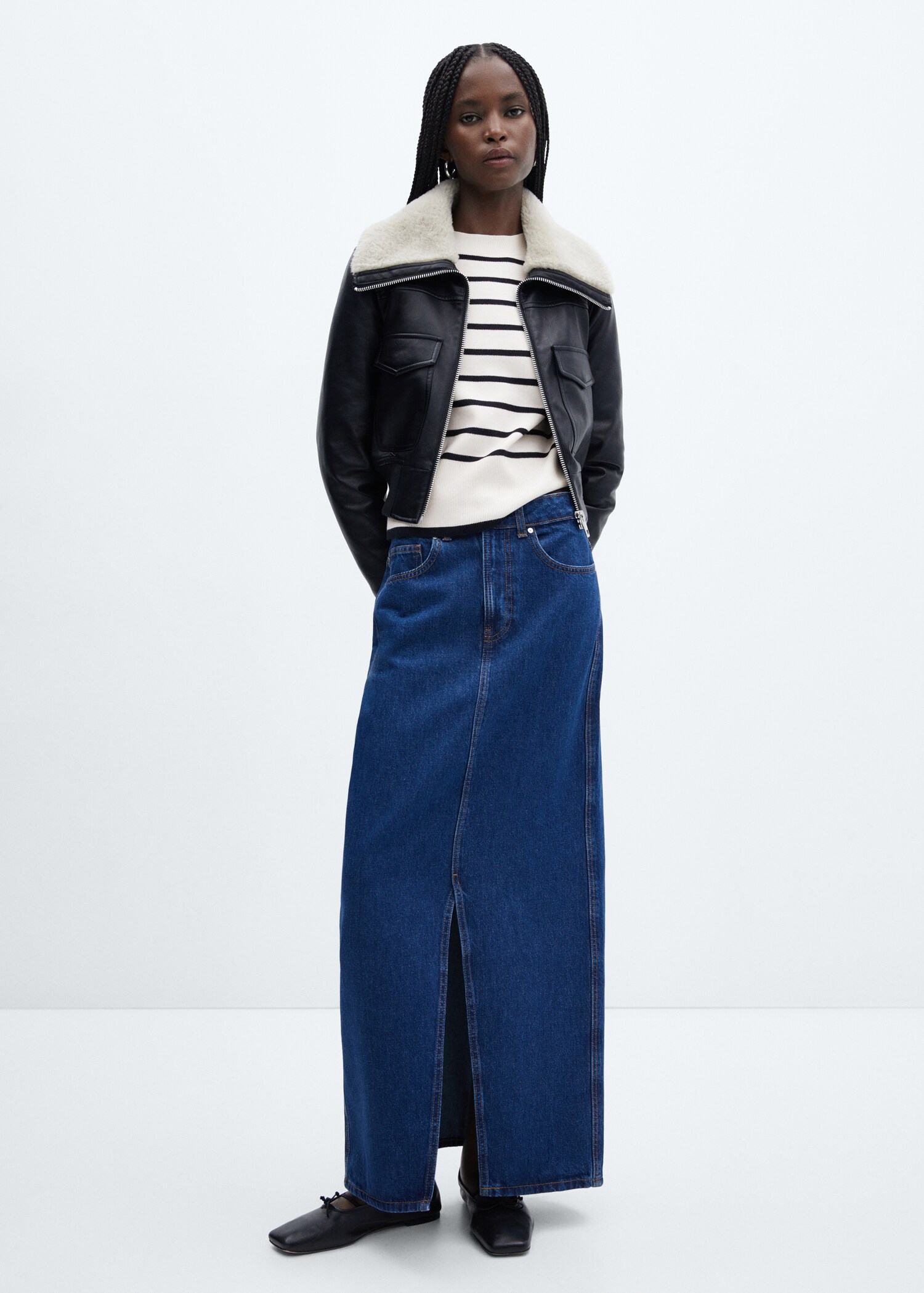 Jersey rayas oversize - Plano general