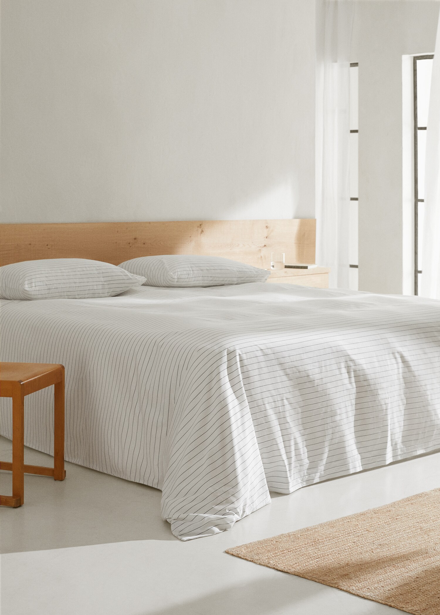 Poszwa na kołdrę z nadrukiem w paski łóżko 150/160cm - Plan ogólny