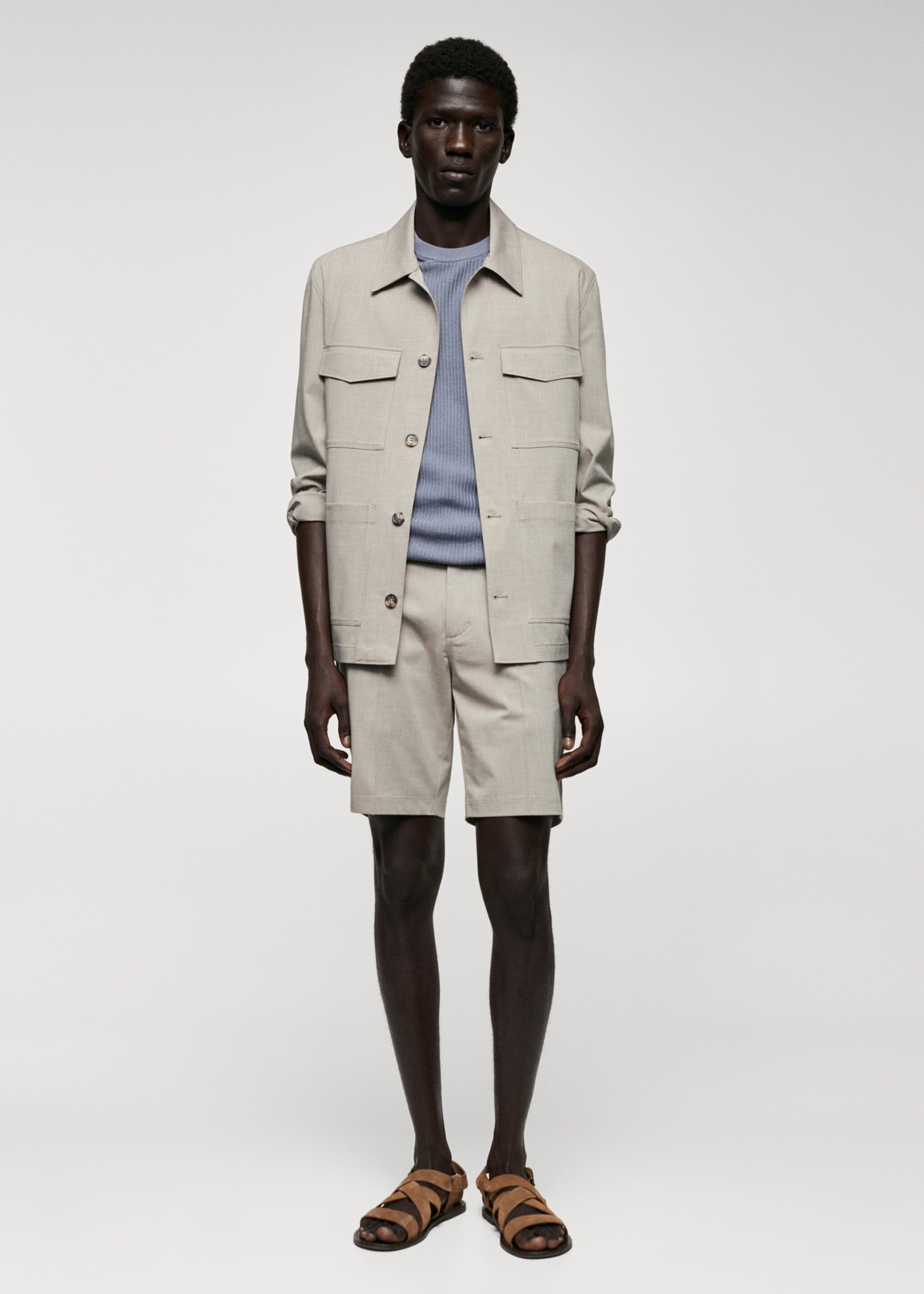 Lightweight pocket jacket - General plane