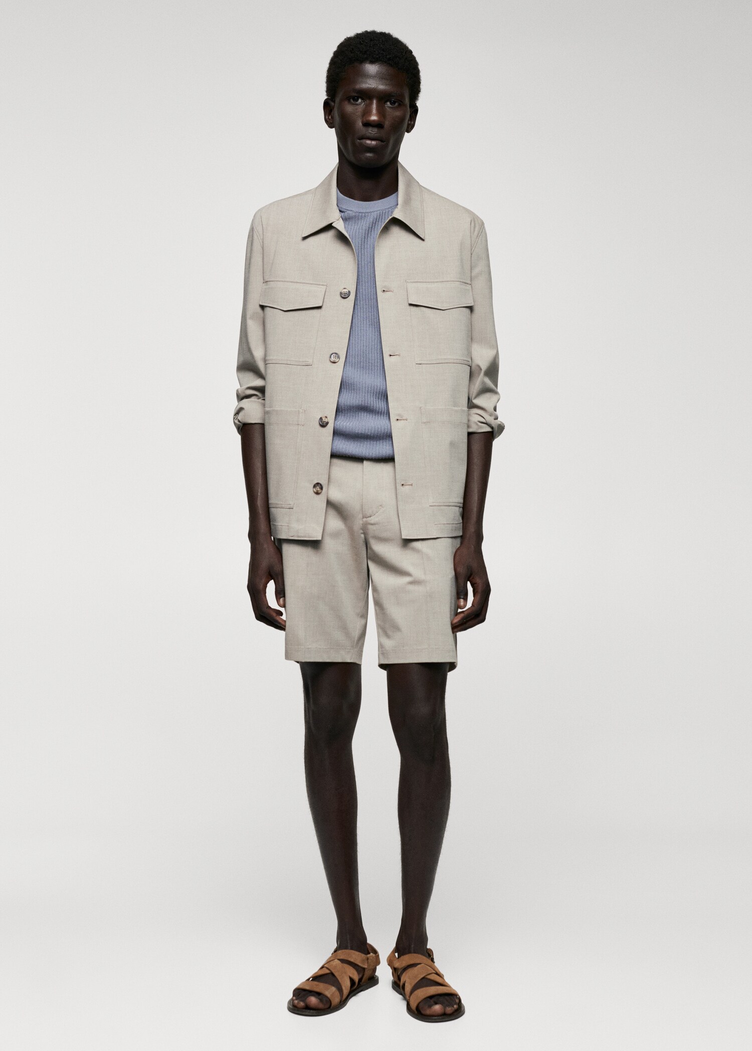 Veste légère poches - Plan général