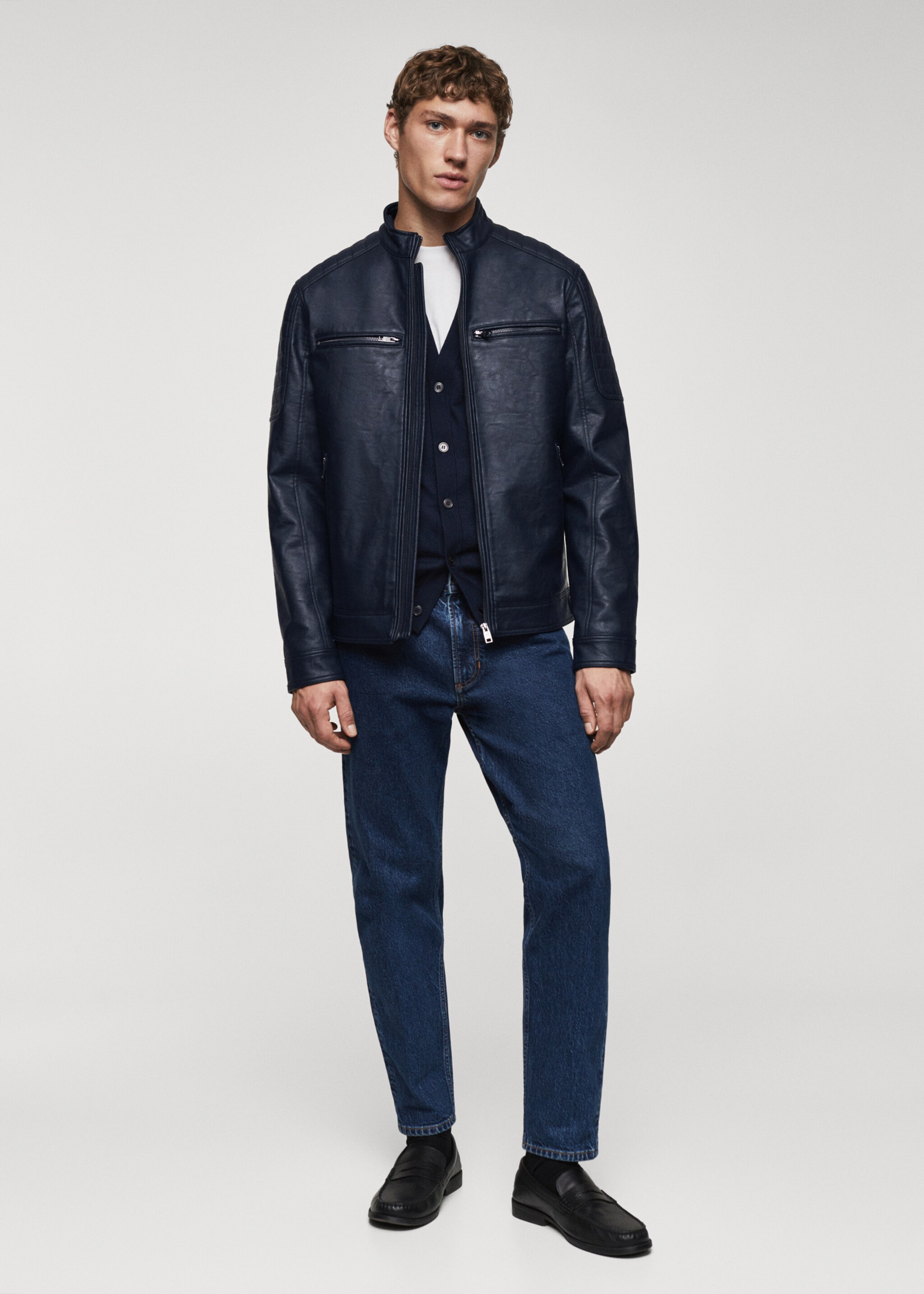 Blouson en simili-cuir nappa - Plan général