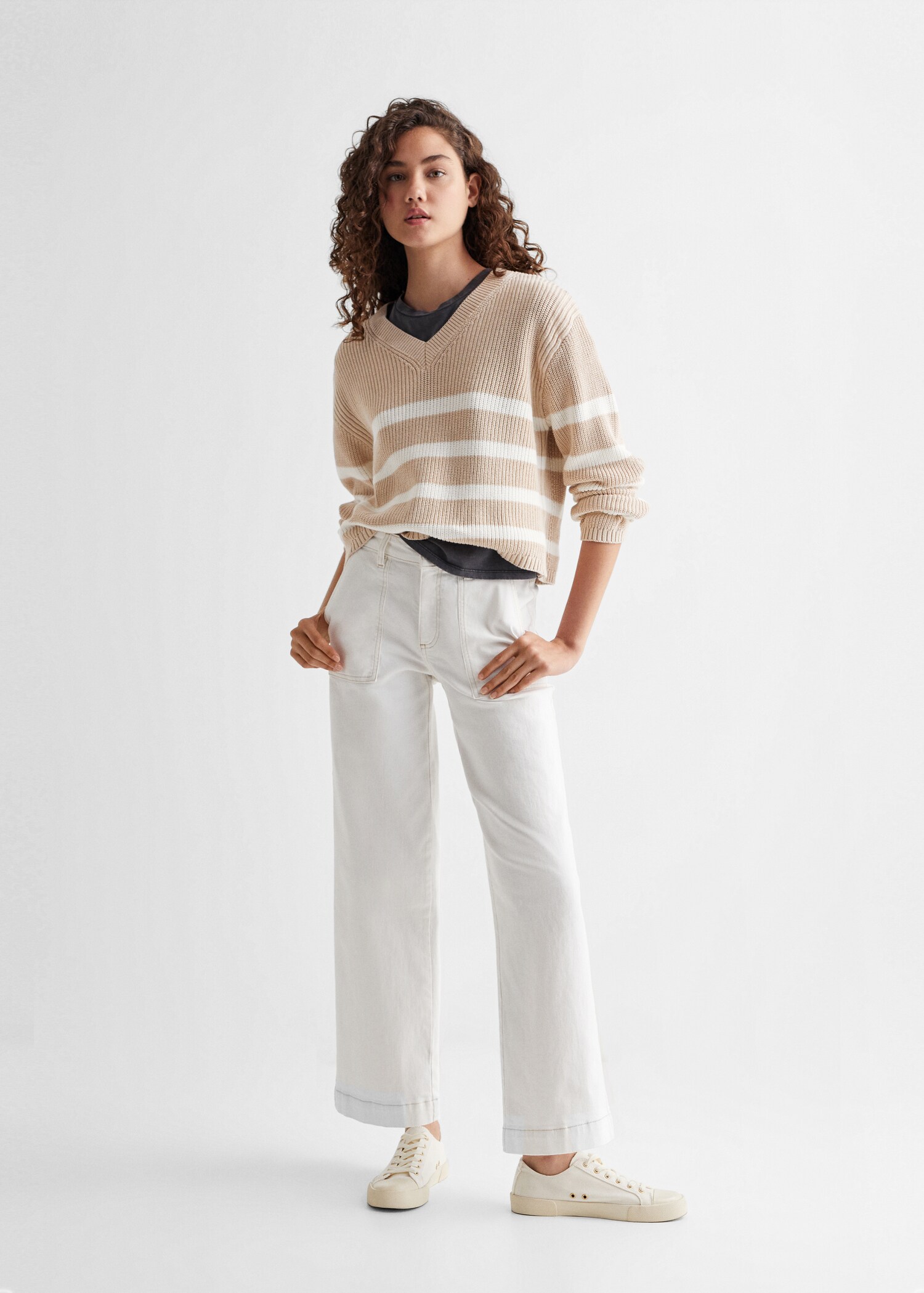 Knit striped sweater - General plane