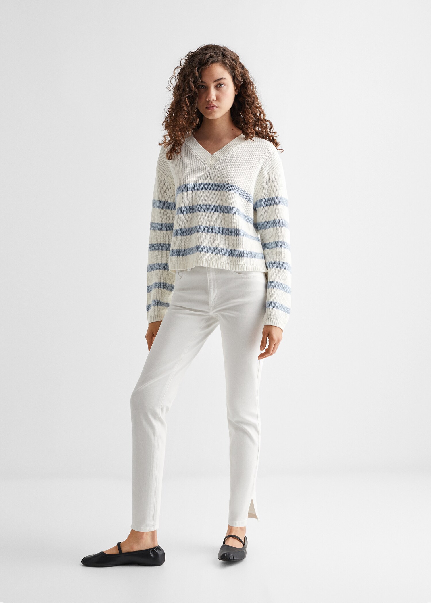 Knit striped sweater - General plane