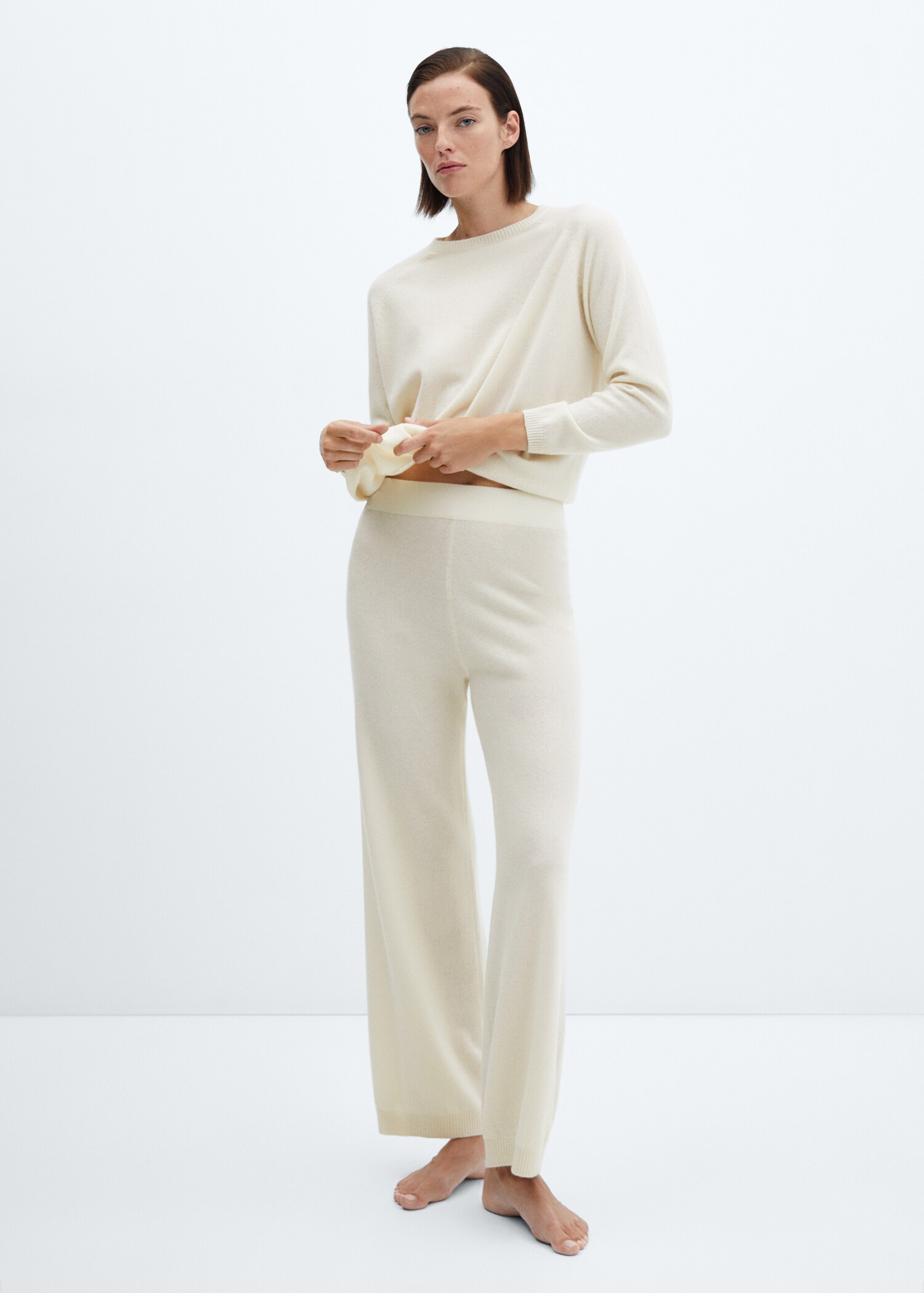Pantalon 100 % cachemire - Plan général