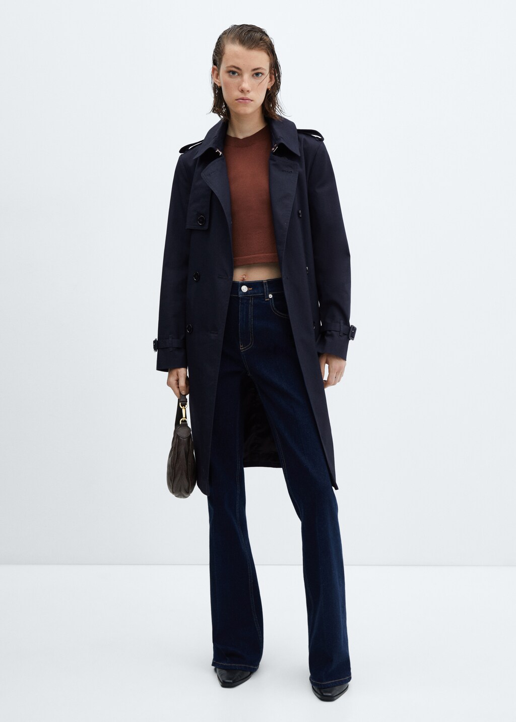 Classic trench coat with belt - Women | MANGO OUTLET USA Classic trench coat with belt - Women | MANGO OUTLET USA