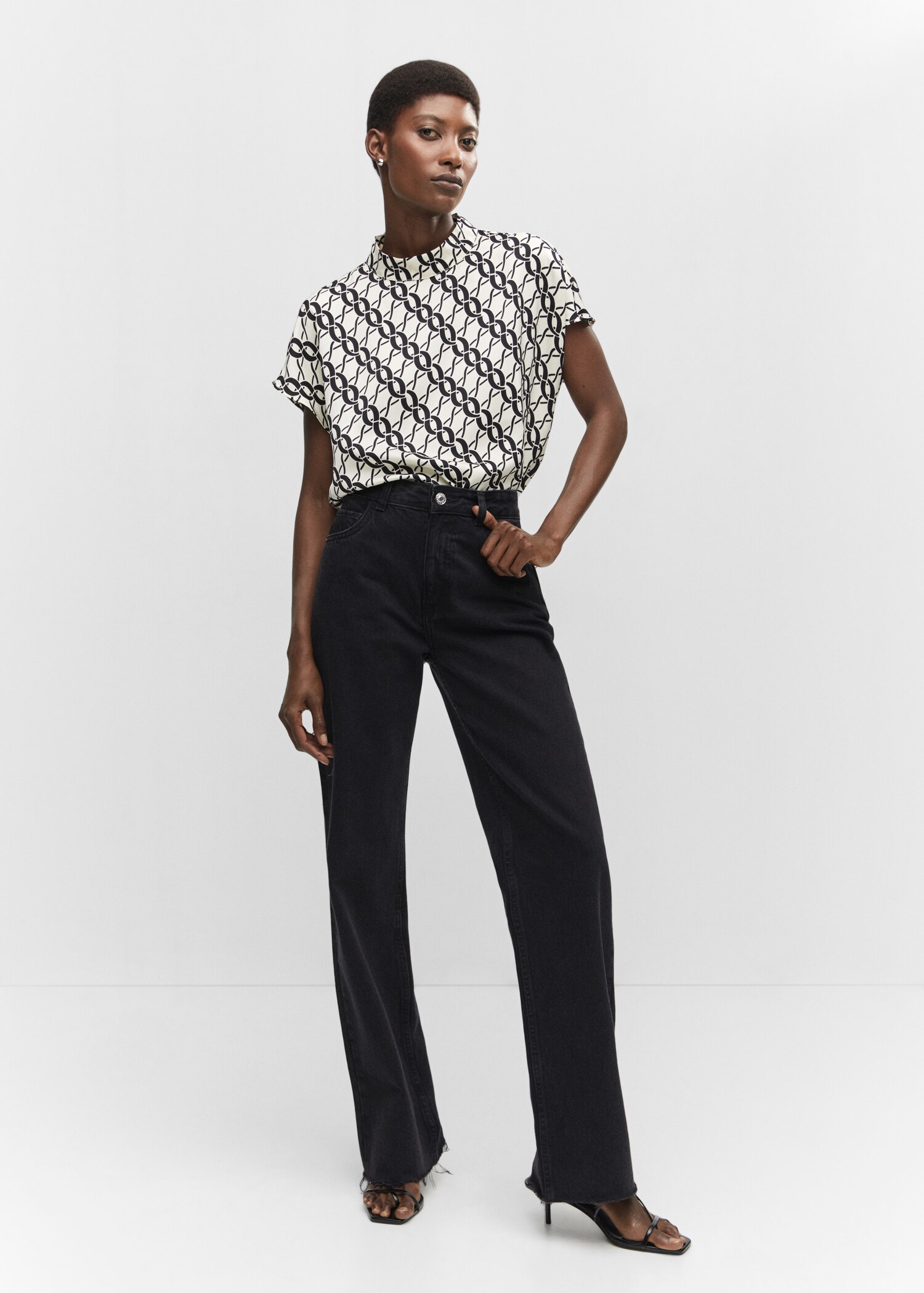 Blouse en imprimé chaînes - Plan général