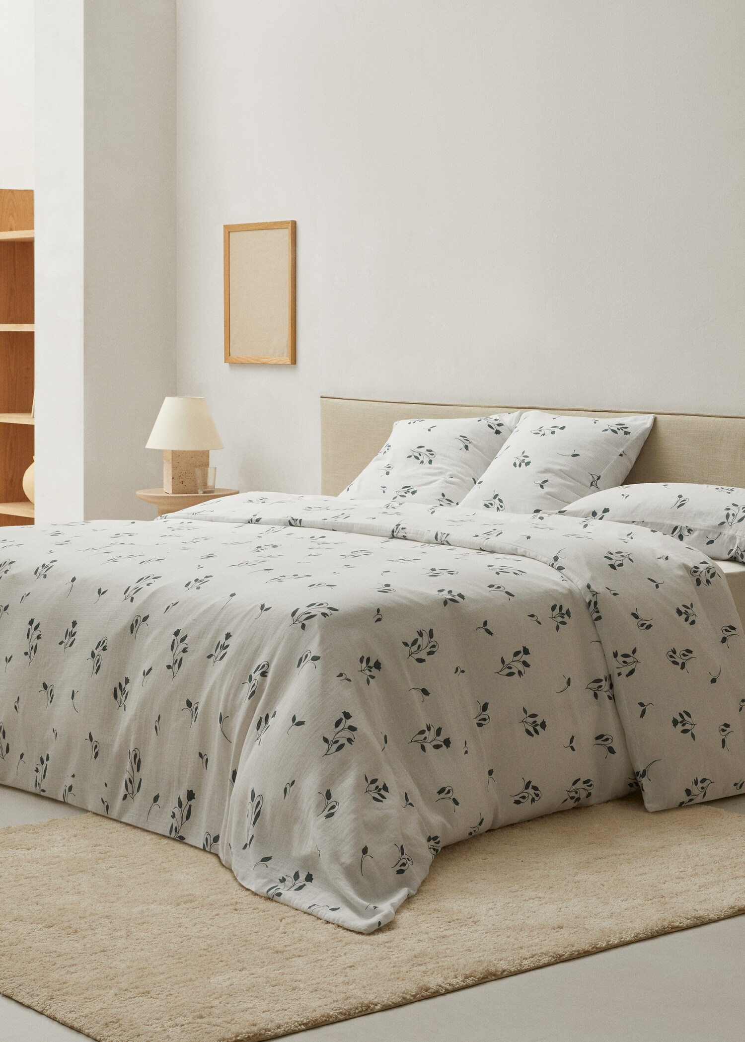 Bettbezug mit Blumenmuster für 90 cm Bett - Allgemeine Ansicht