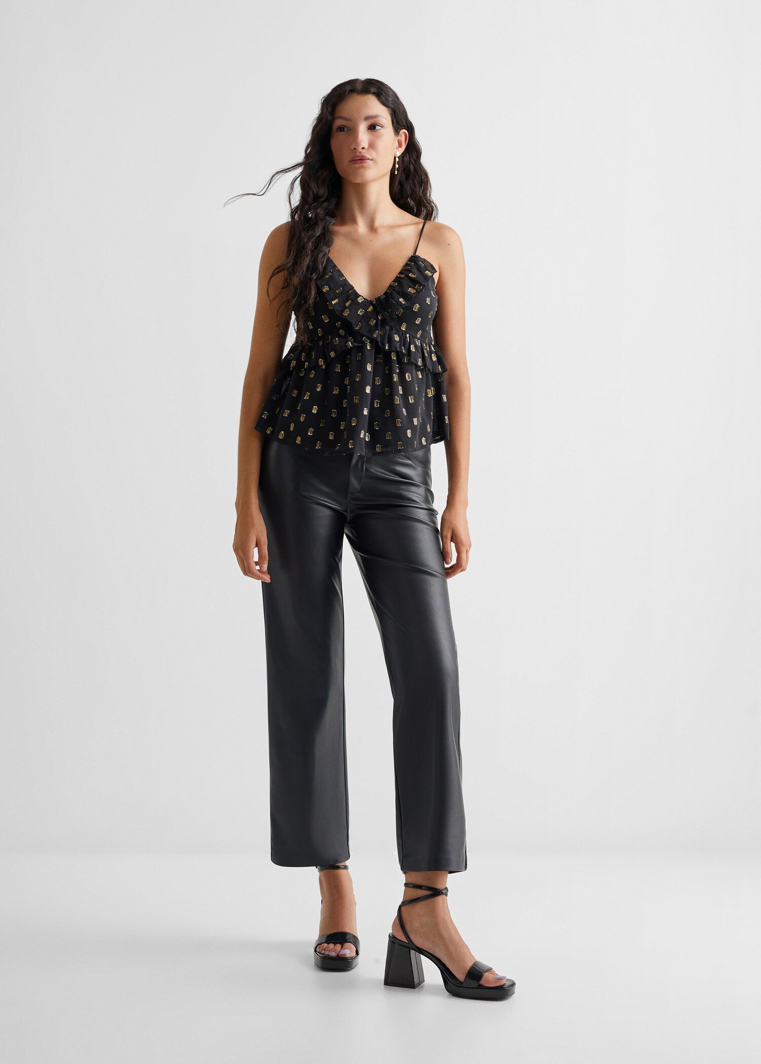 Lurex ruffled top - General plane