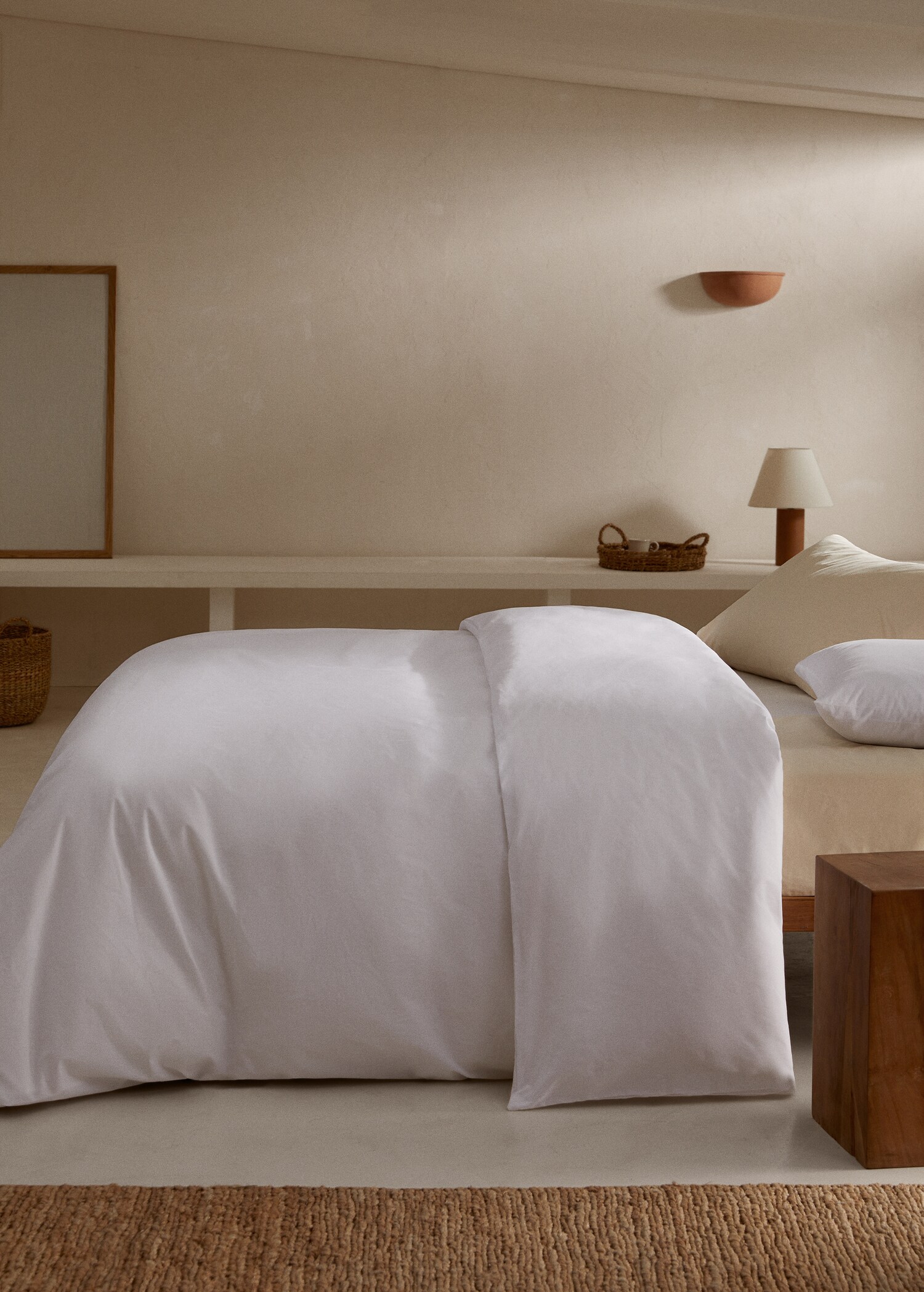 180-thread percale cotton duvet cover for king bed - General plane