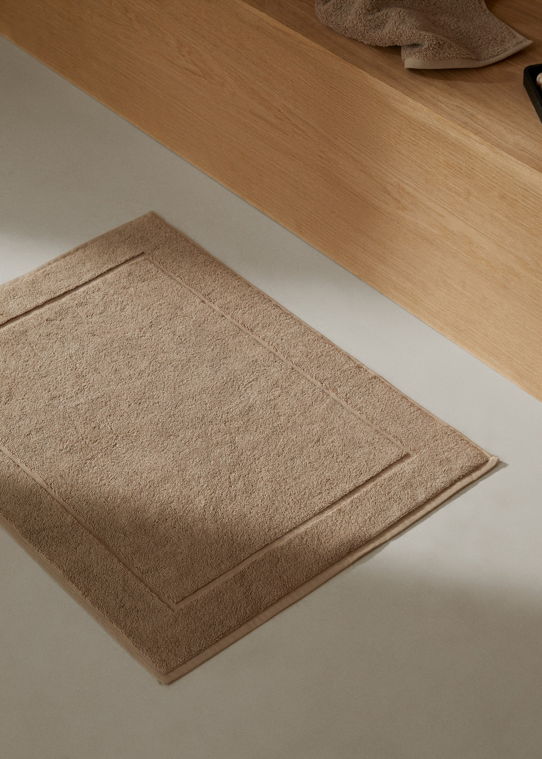 100% cotton bath mat - General plane, Brown. Ref: 57024786-00.