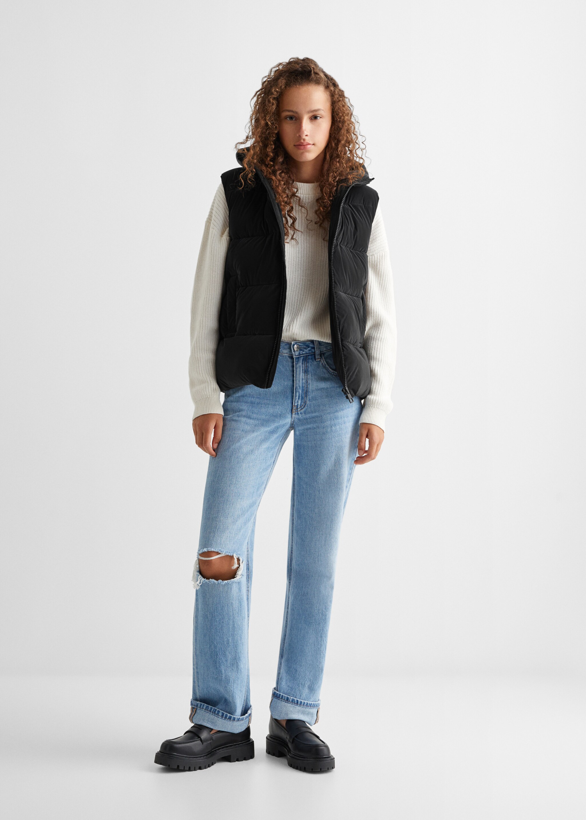 Gilet imbottito cappuccio - Piano generale