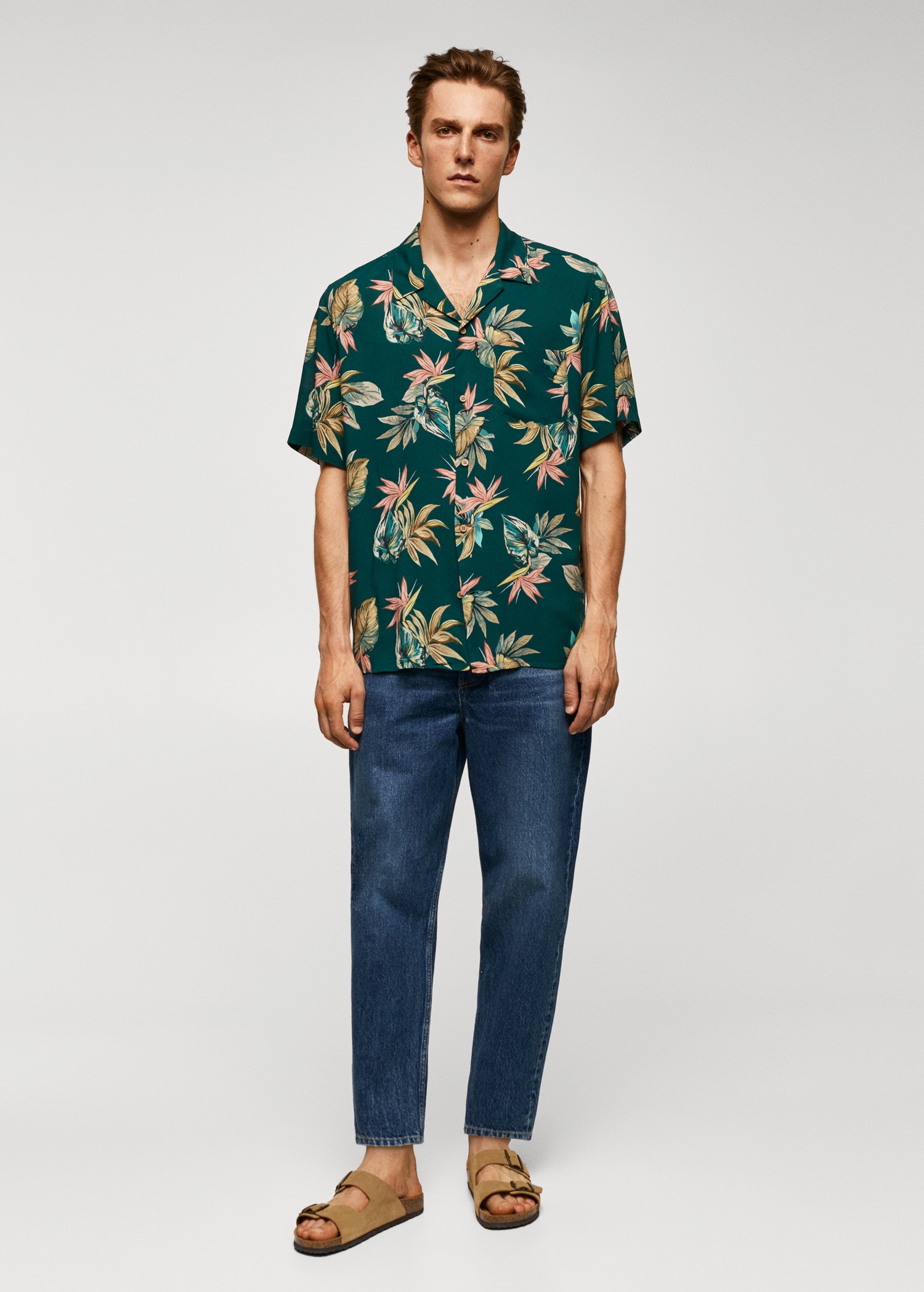 Chemise regular-fit en imprimé hawaïen - Plan général
