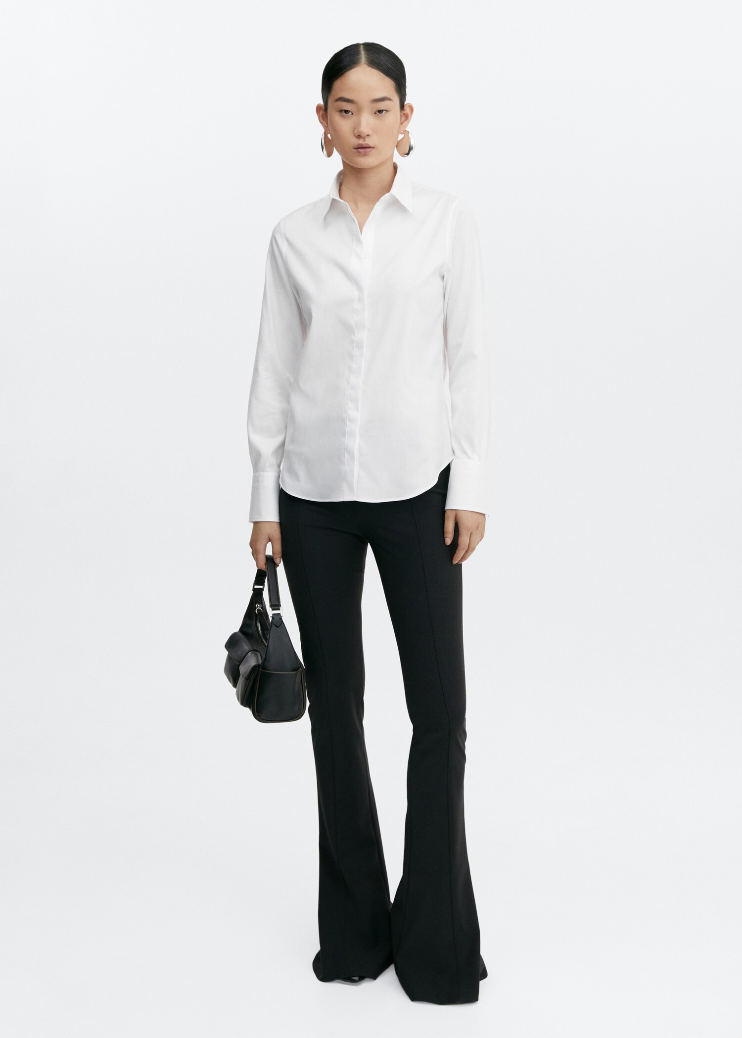 Slim-fit poplin shirt - General plane