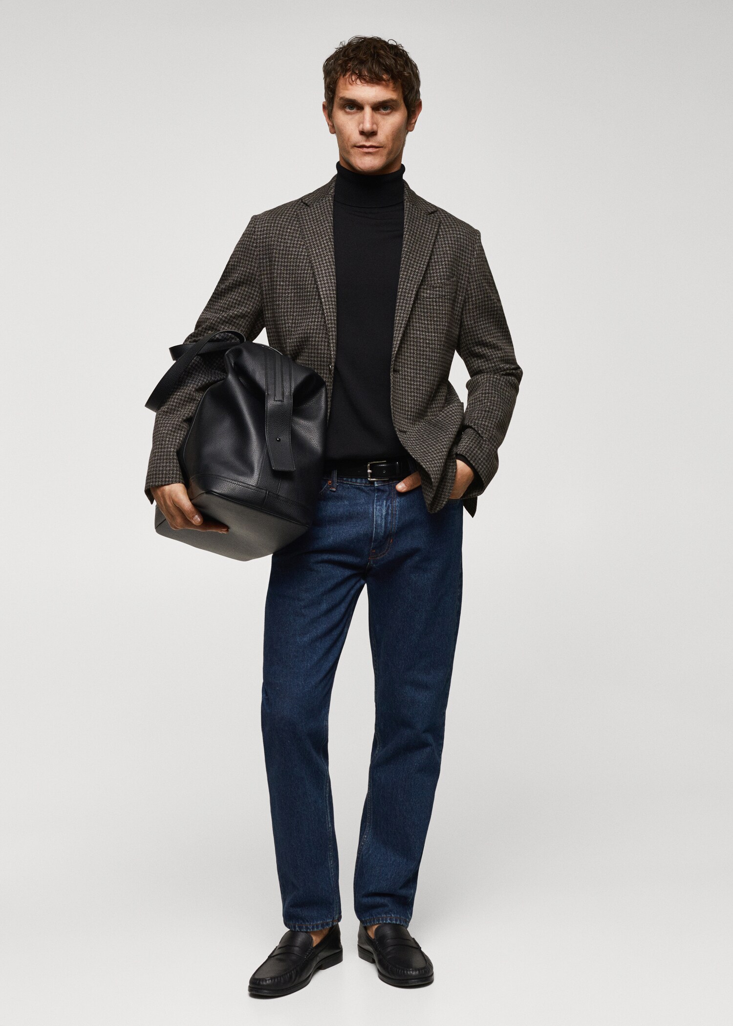 Americana slim fit micro pota de gall - Pla general