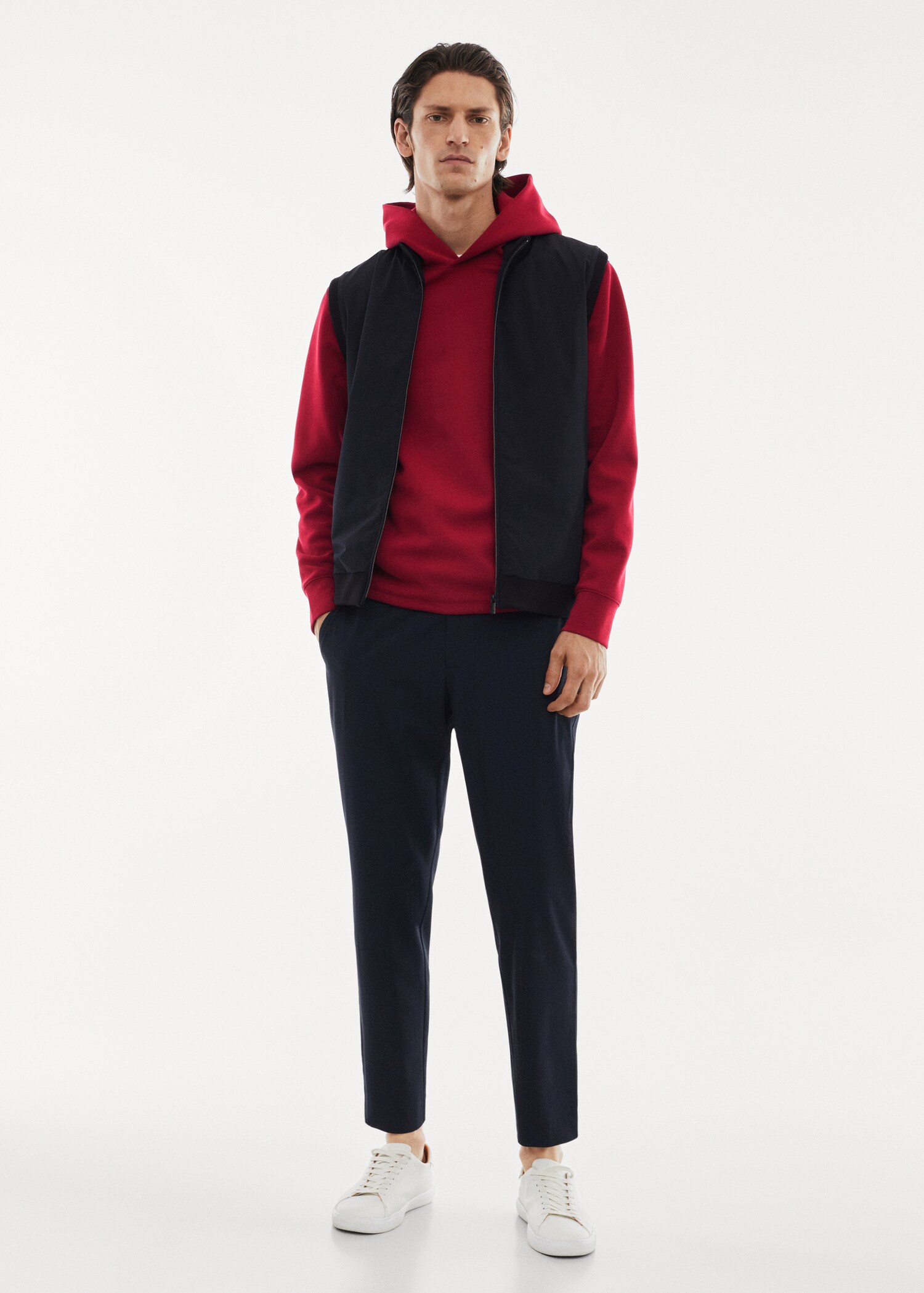 Sweat-shirt capuche respirant - Plan général