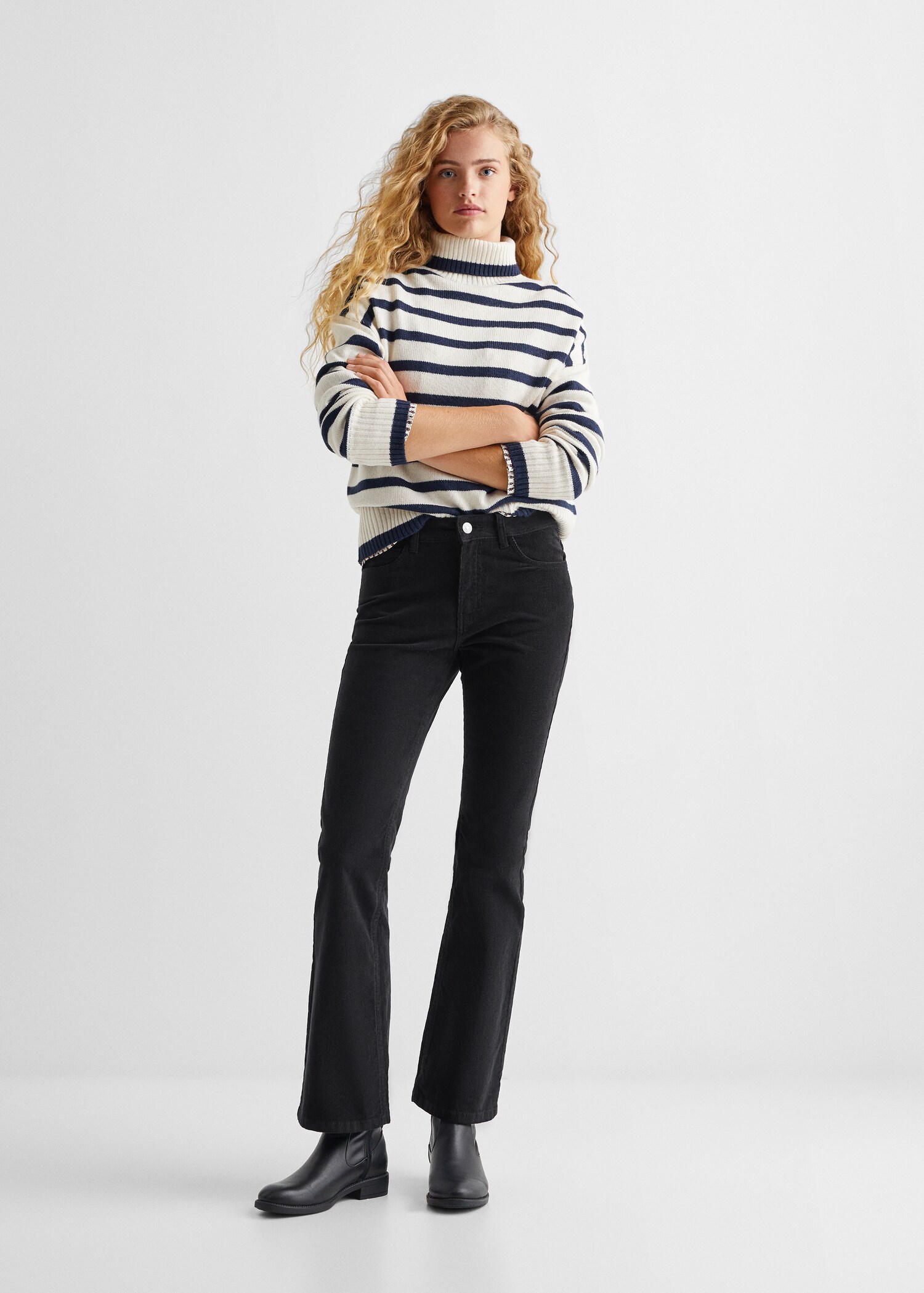 Corduroy straight pants - General plane