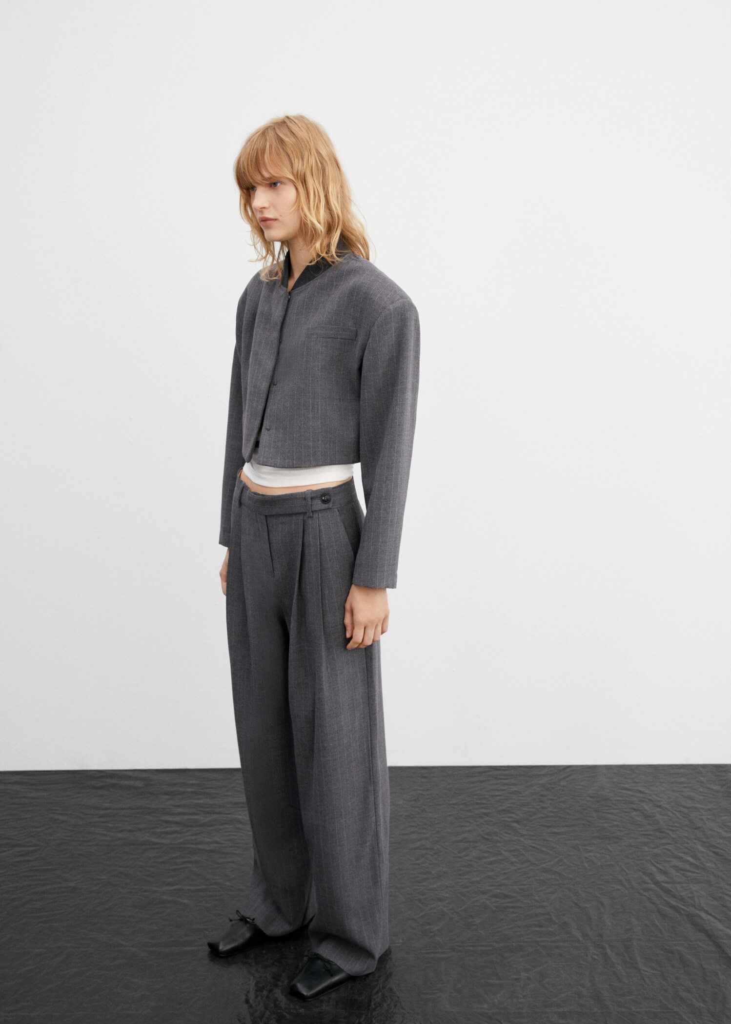 Pantalons vestit microratlles - Pla general