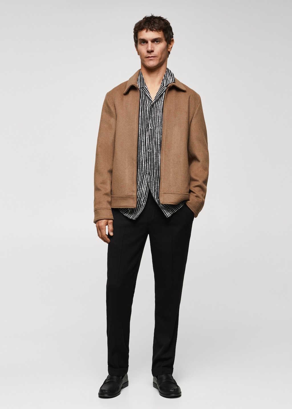 Printed bowling shirt - Men | MANGO OUTLET USA