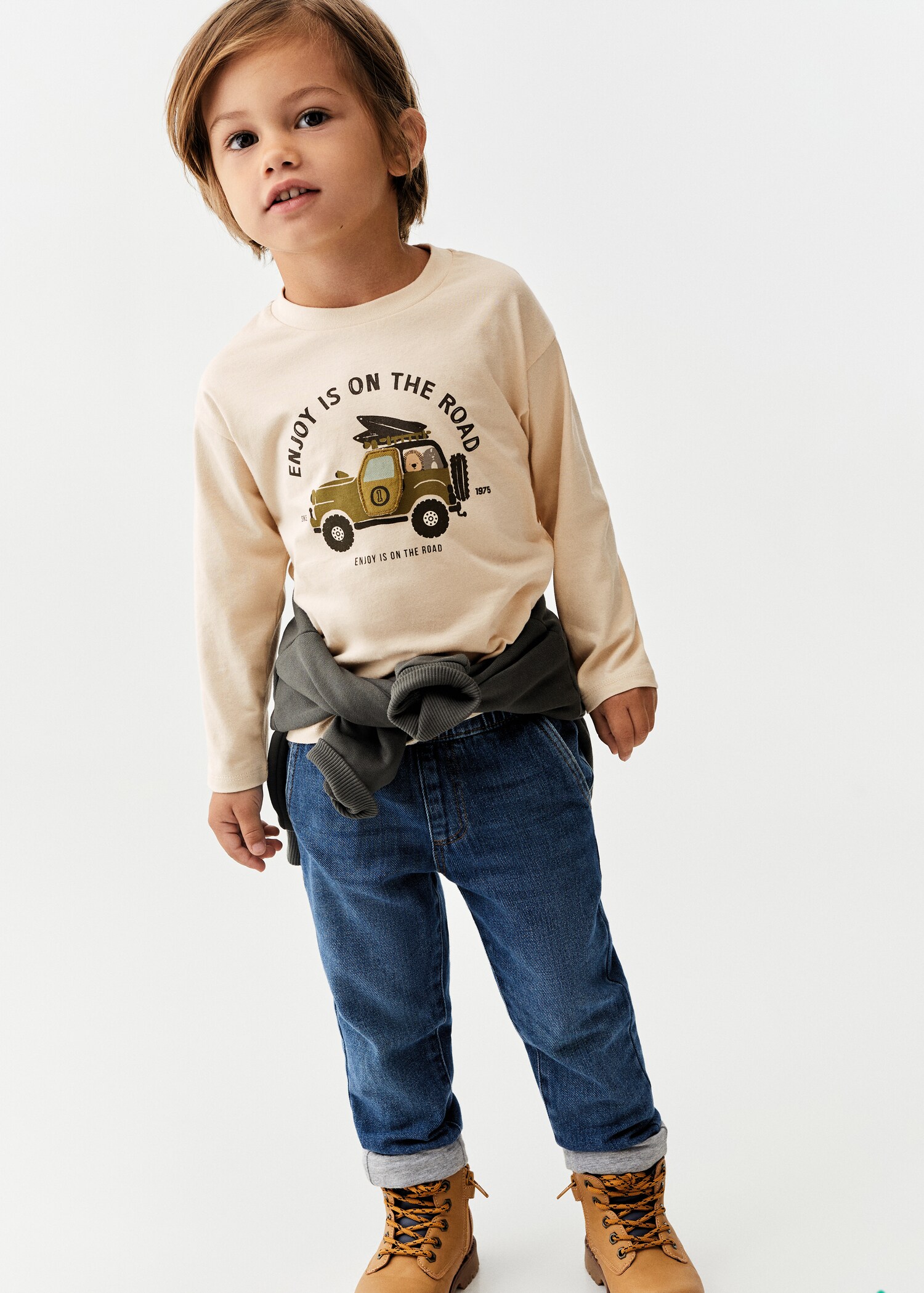T-shirt manches longues imprimé - Plan général