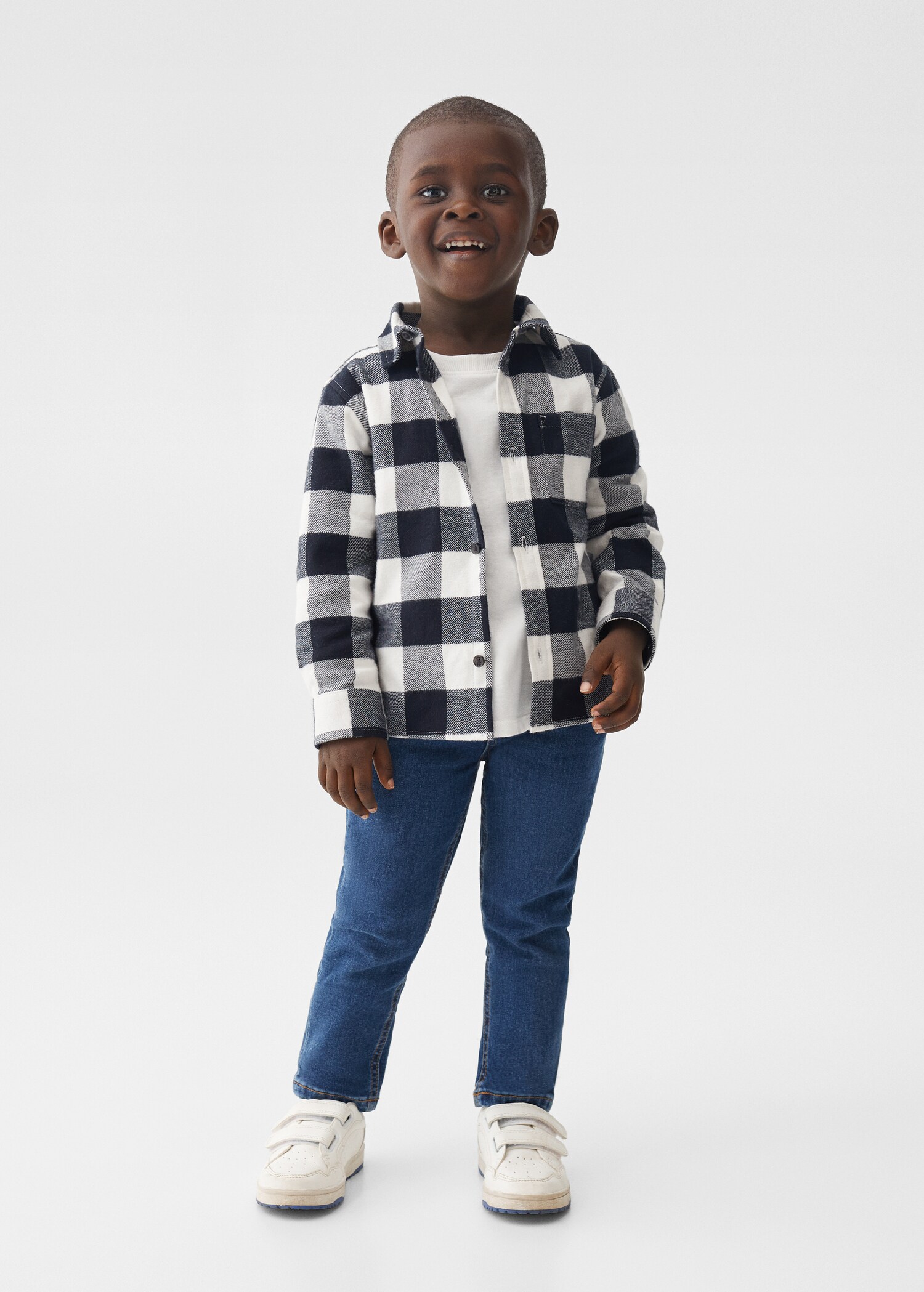 Camisa regular fit cuadros - Plano general
