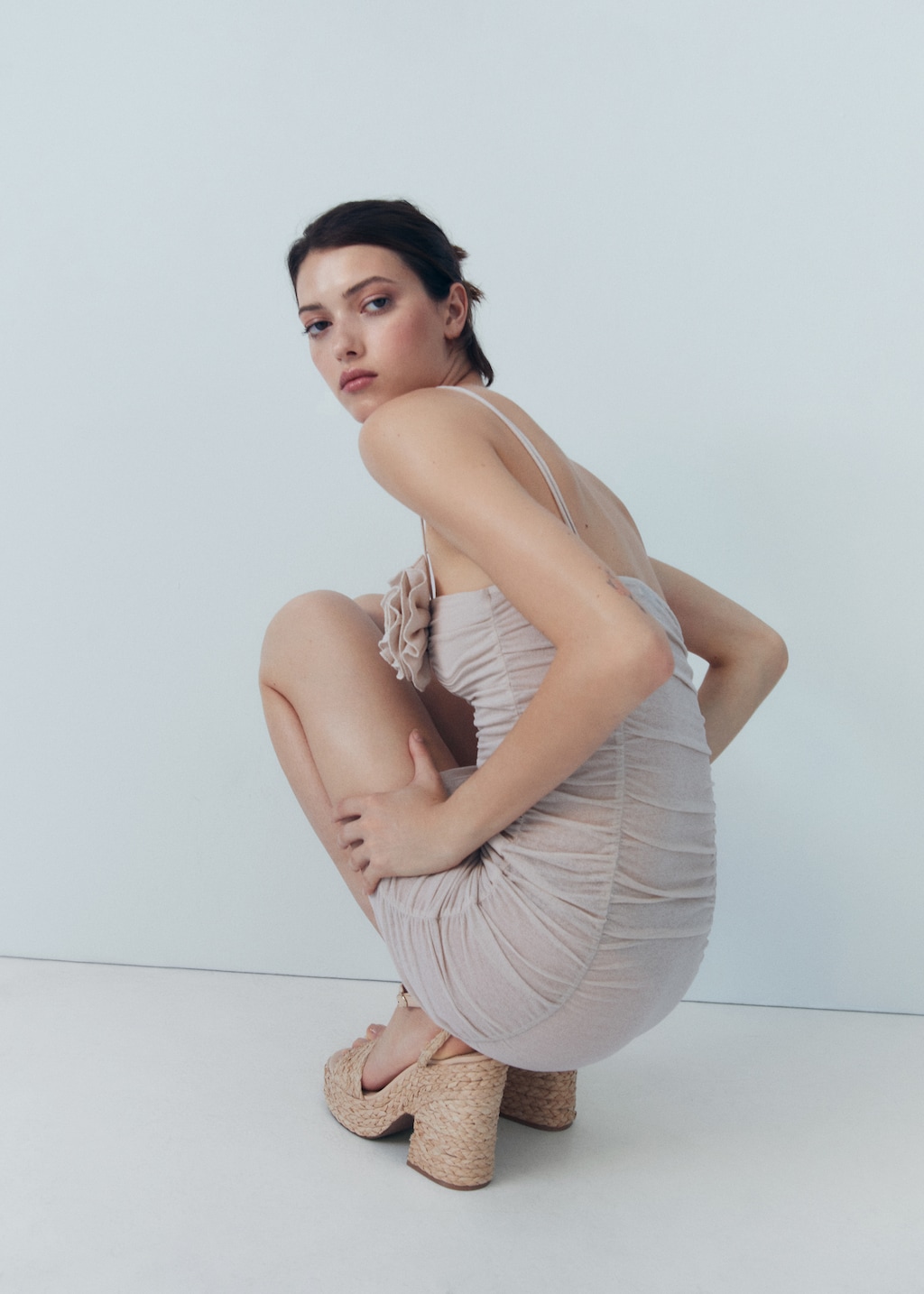 Raffia heeled sandals clearance