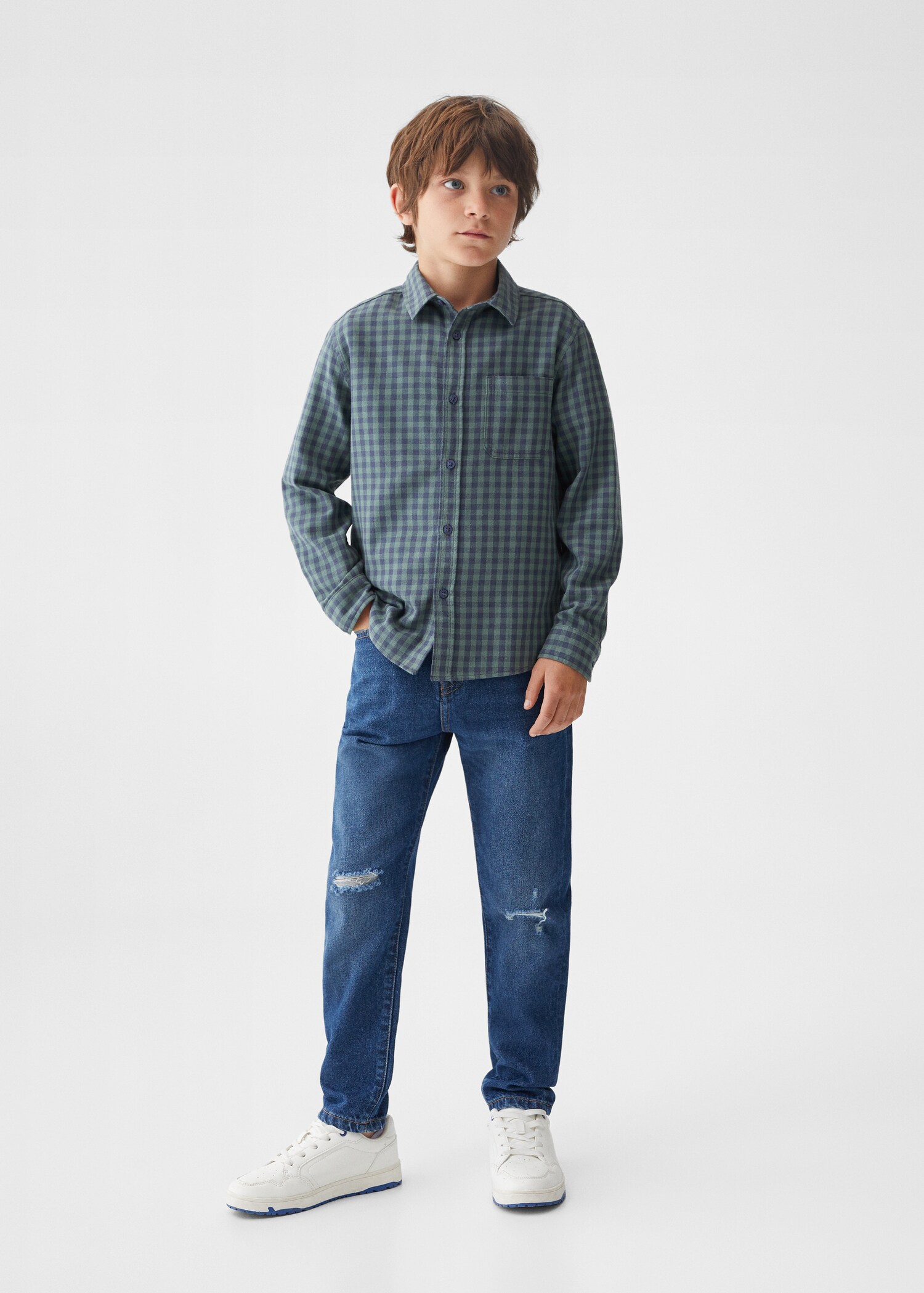 Regular-fit check shirt - General plane