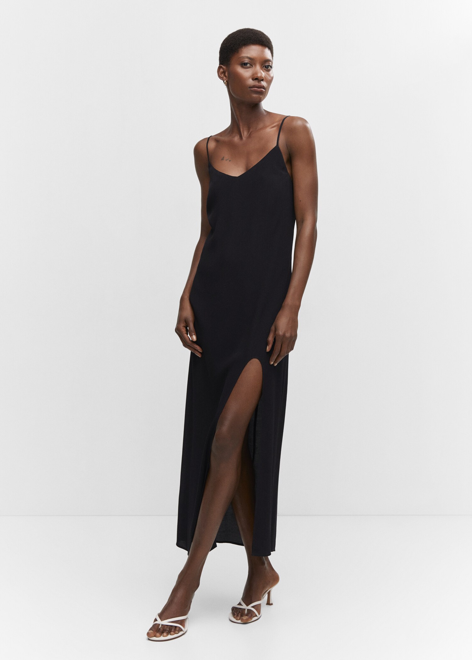 Slit long dress - General plane