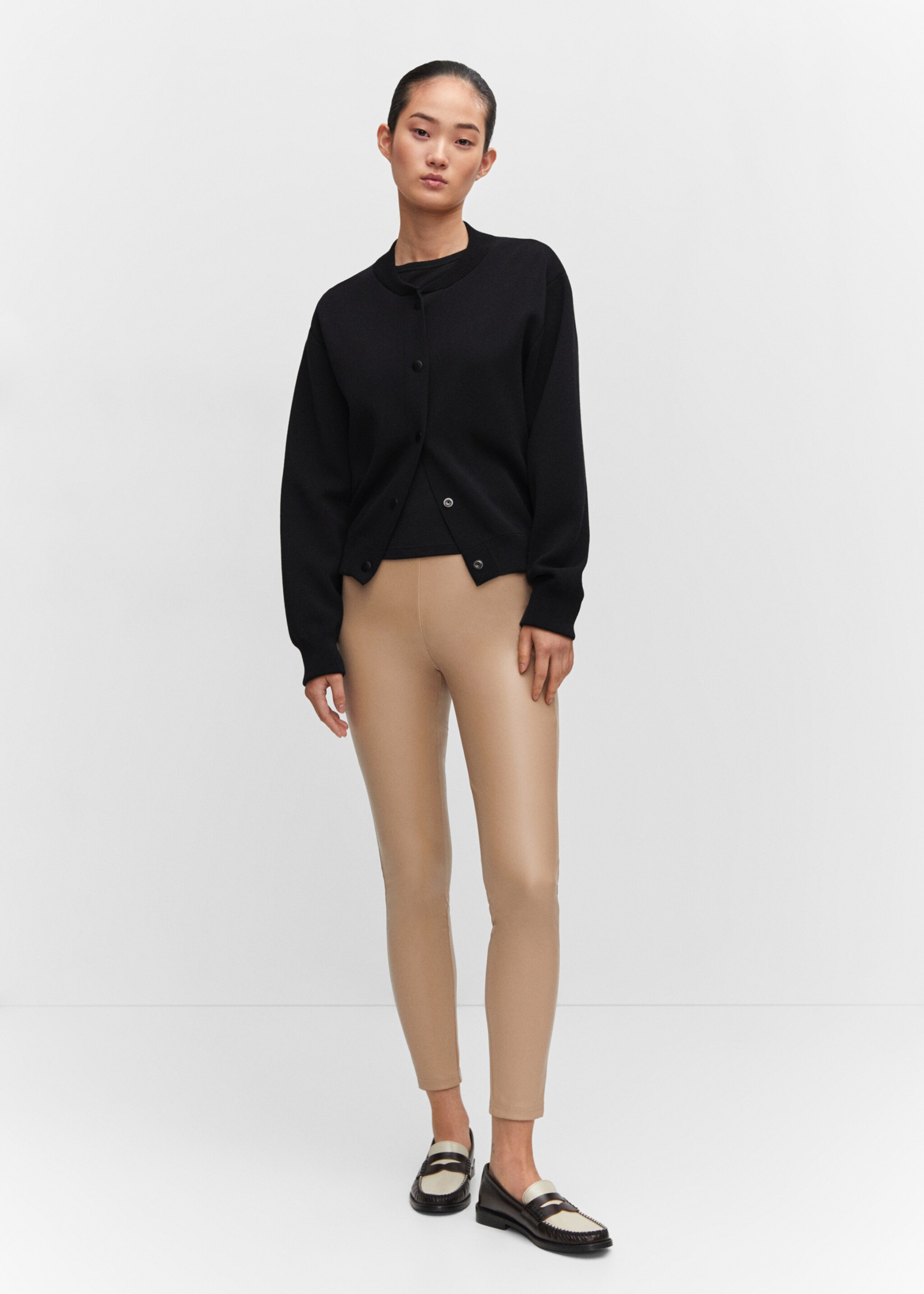 Leather-effect leggings - General plane