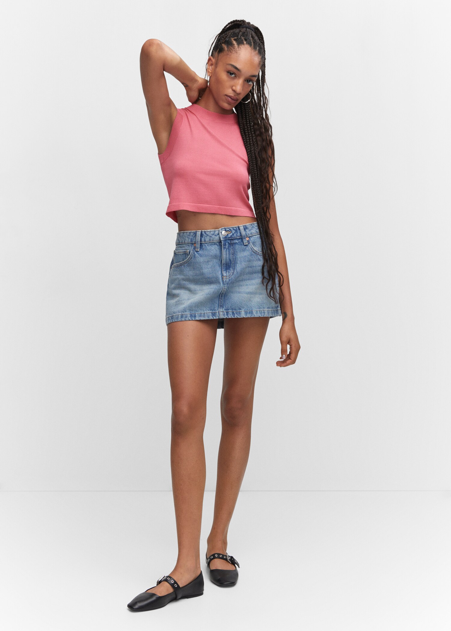 Crop top halter neck - General plane