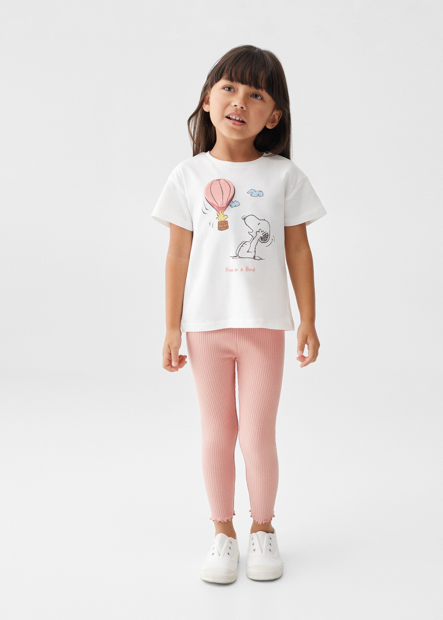 Legging maille côtelée coton - Plan général