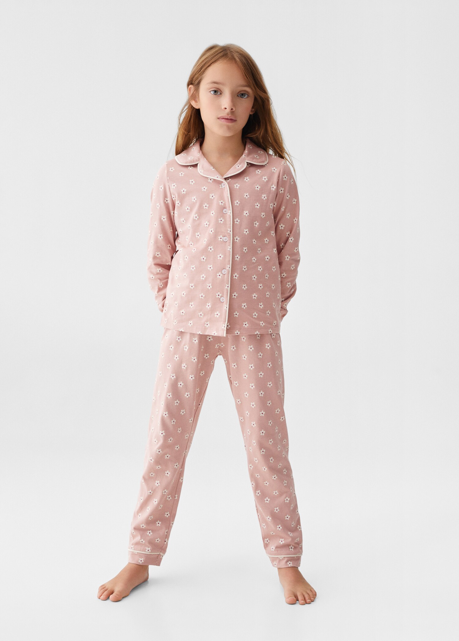 Pijama comprido estampado - Plano geral