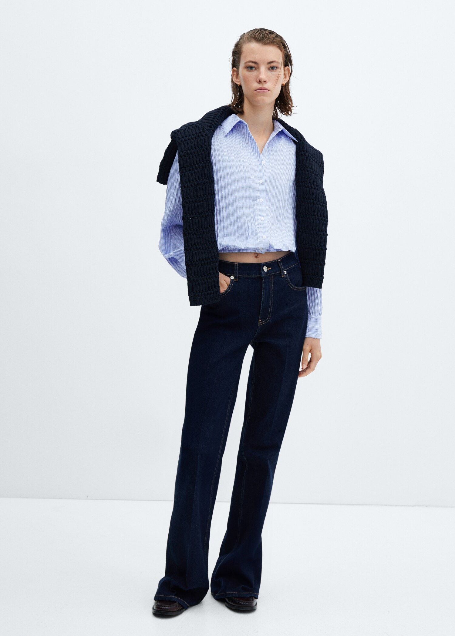 Chemise rayée texturée - Plan général
