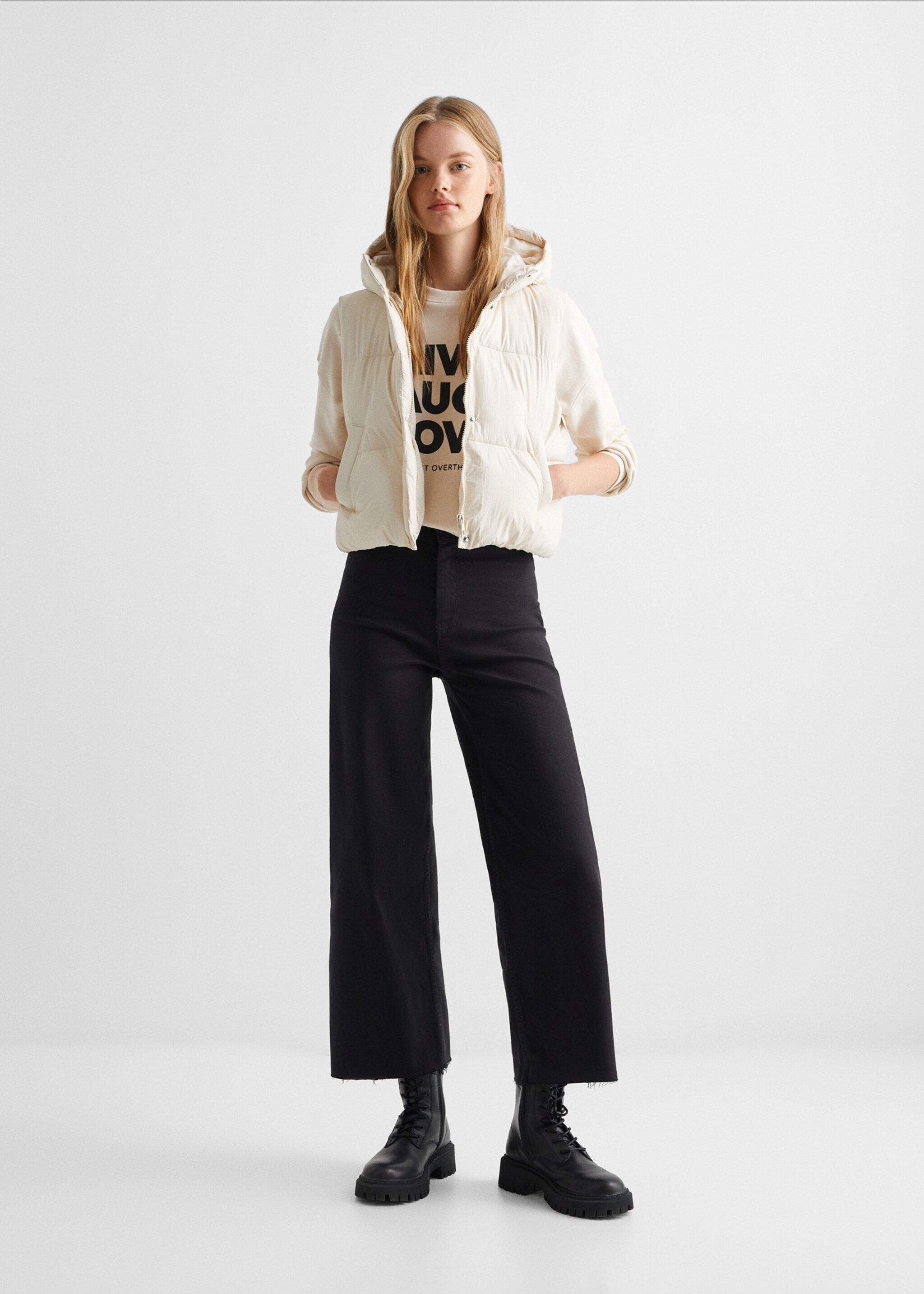 Gilet imbottito cappuccio - Piano generale