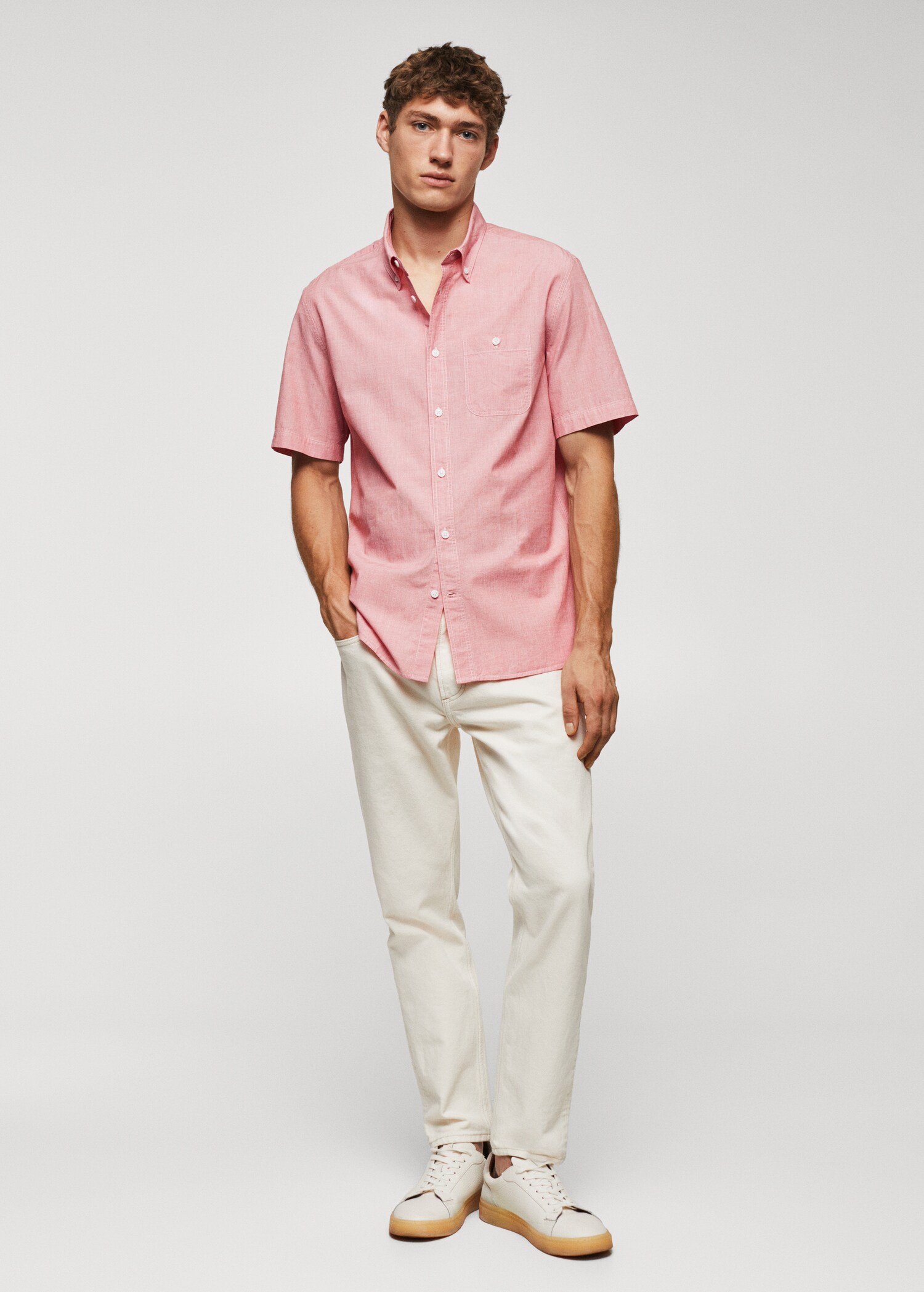 Regular-fit 100% cotton shirt - General plane