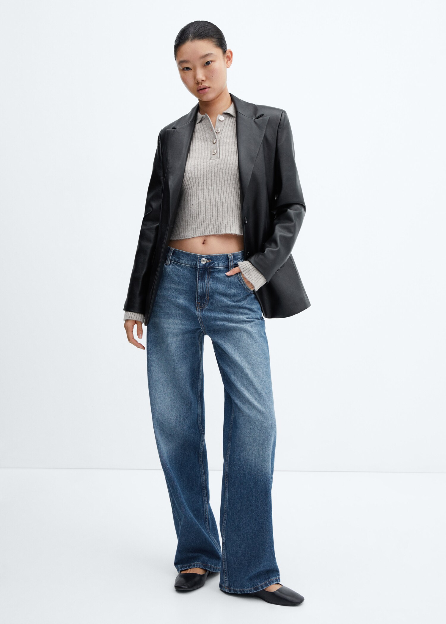 Jeans wideleg vita bassa - Piano generale