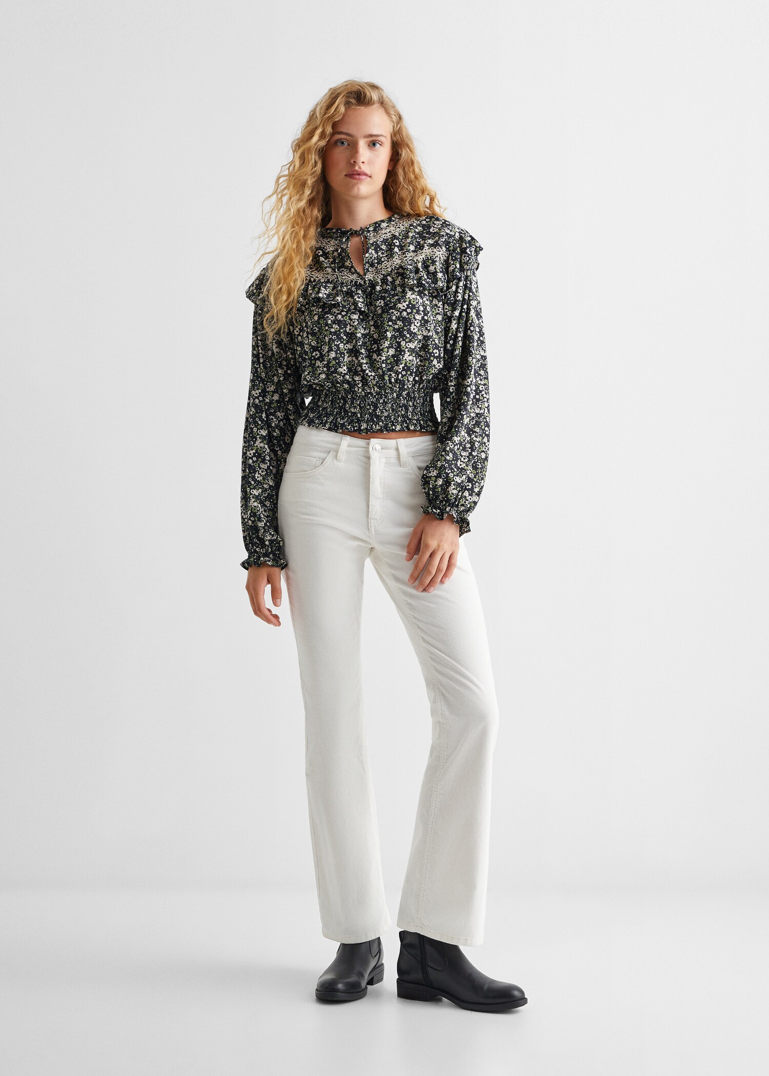Blusa estampado flores - Plano general