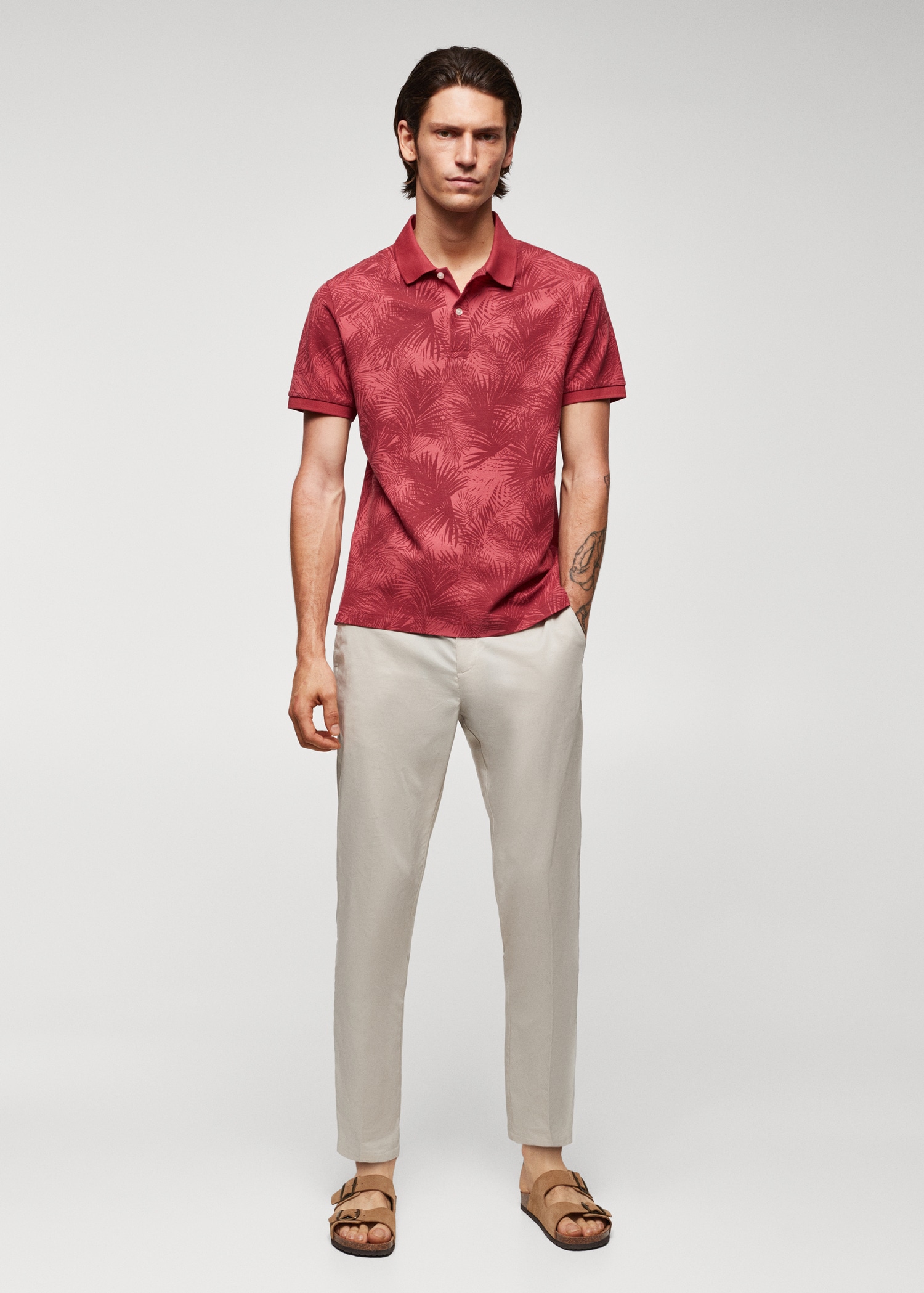 Polo estampat palmeres - Pla general