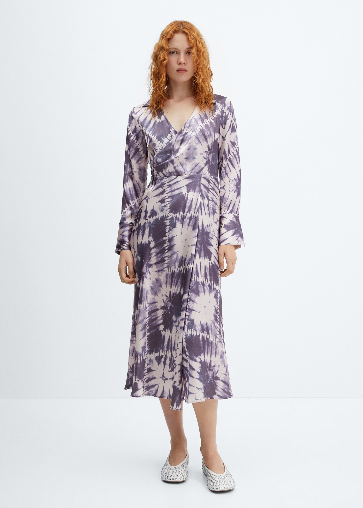Robe tie and dye satinée - Plan général