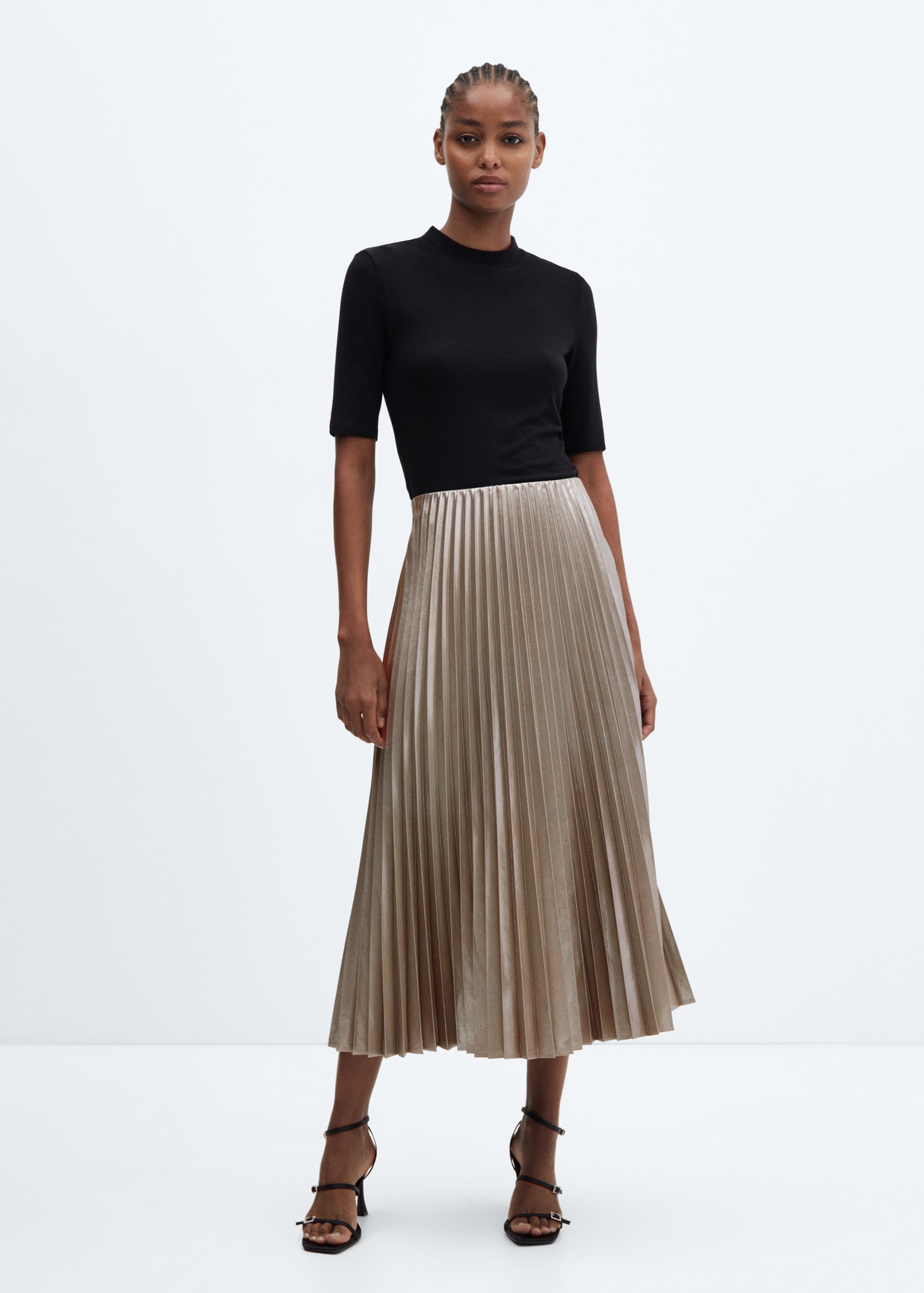 Skirt Gonna Midi Lino Gonne Midi Gonne In Satin Gonna Plissettata