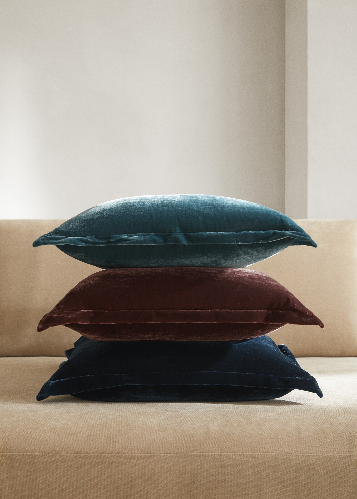 Velvet cushion cover 45x45cm - General plane