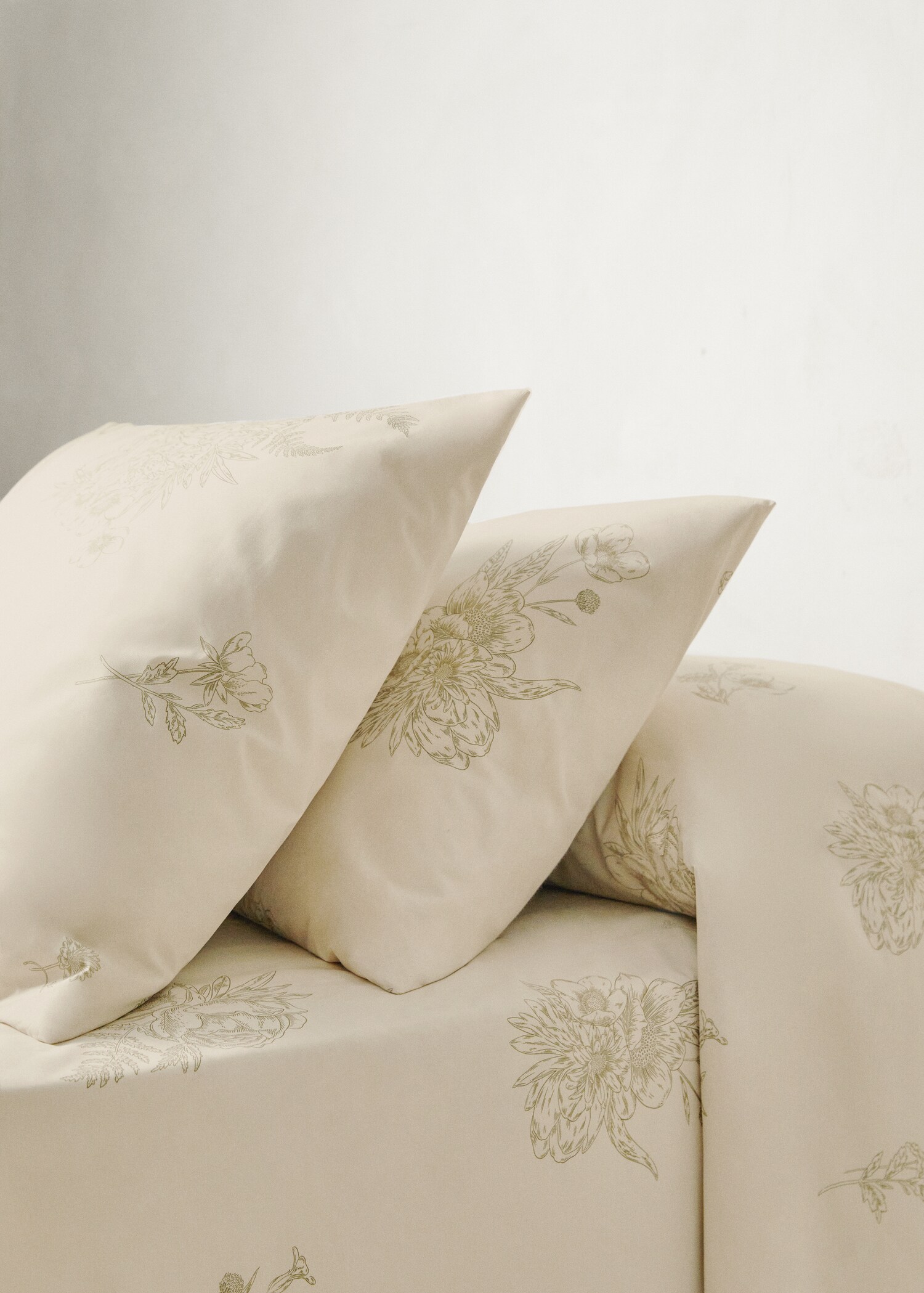 Kopfkissenbezug mit Blumenprint 60 x 60 cm (2er-Pack) - Allgemeine Ansicht