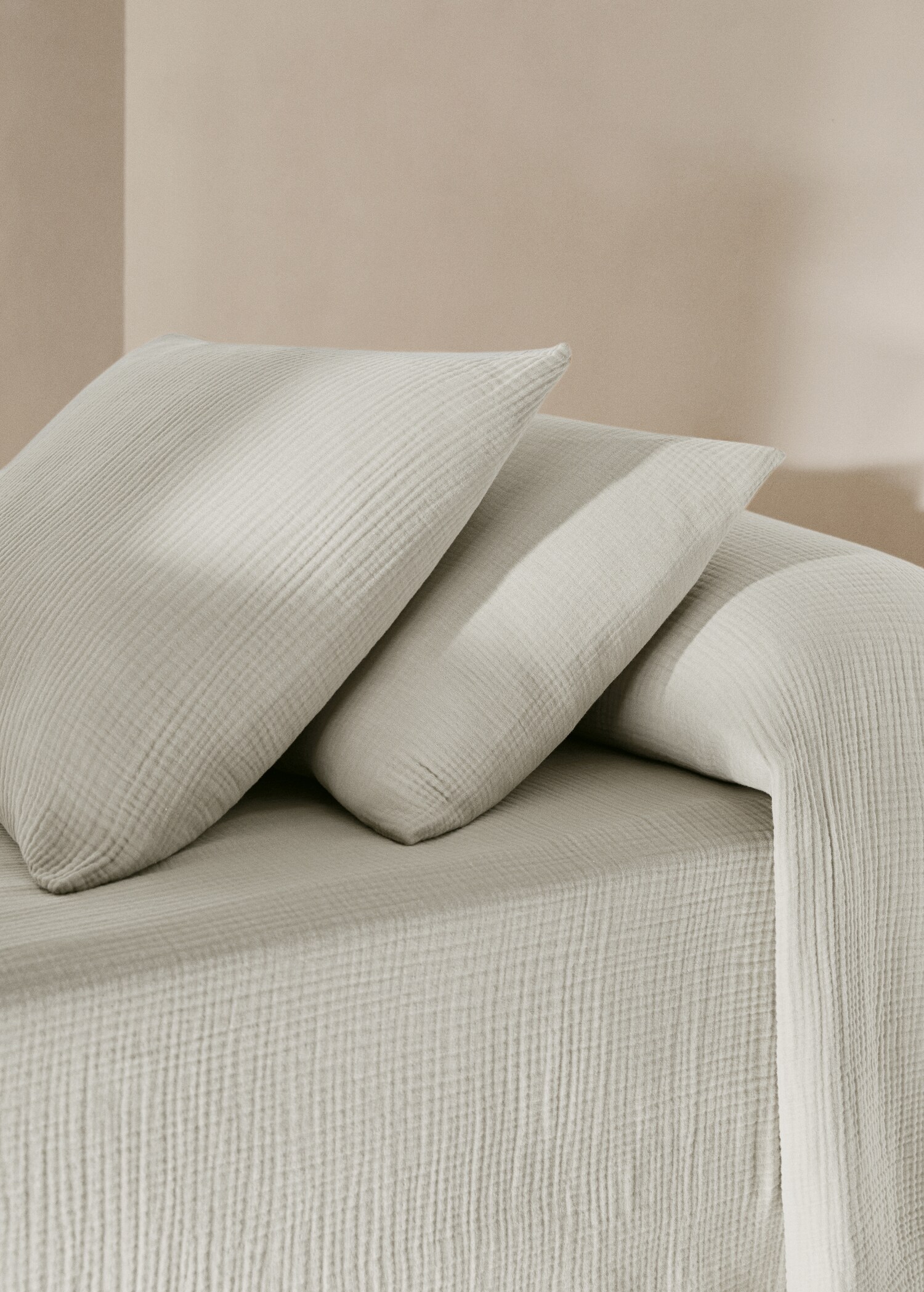 Cotton gauze pillowcase 50x75cm - General plane