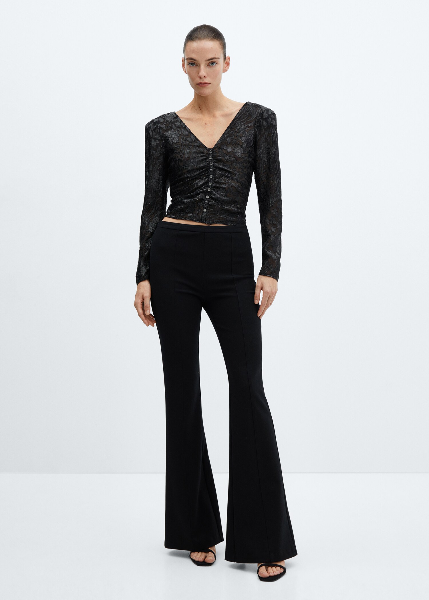 Blusa jacquard lúrex - Plano general