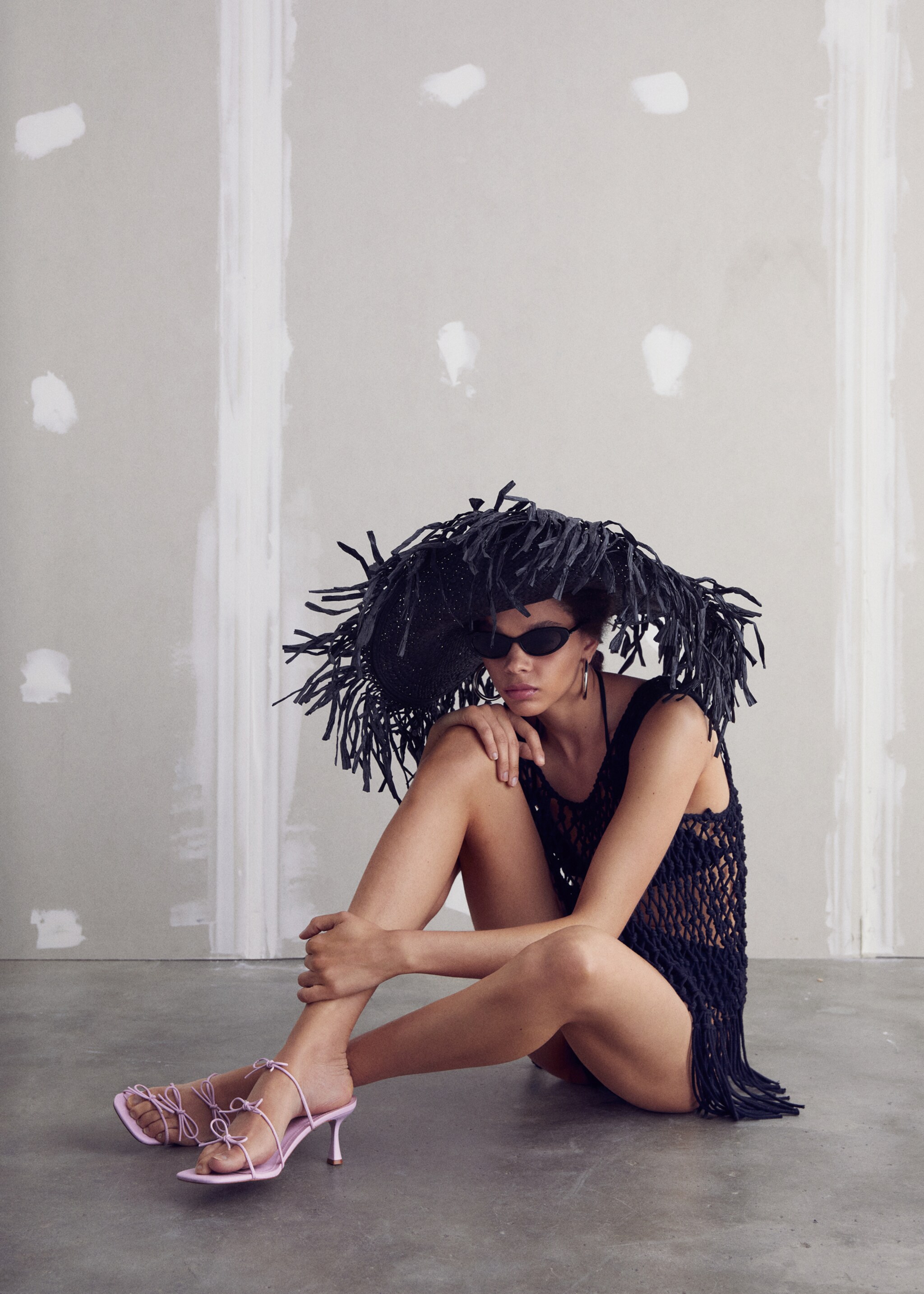 Bows leather sandals - General plane, Light/Pastel Purple. Ref: 57040049-00.