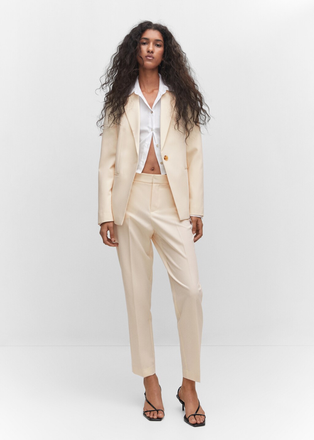 Fitted essential suit jacket - Women | MANGO OUTLET USA