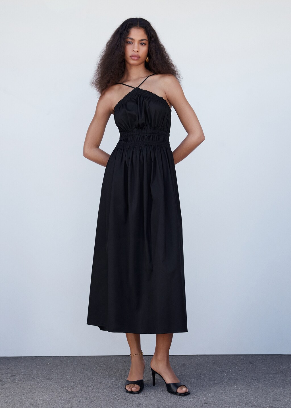 Riu【新品未使用】Halter neck cord lace dress - メルカリ