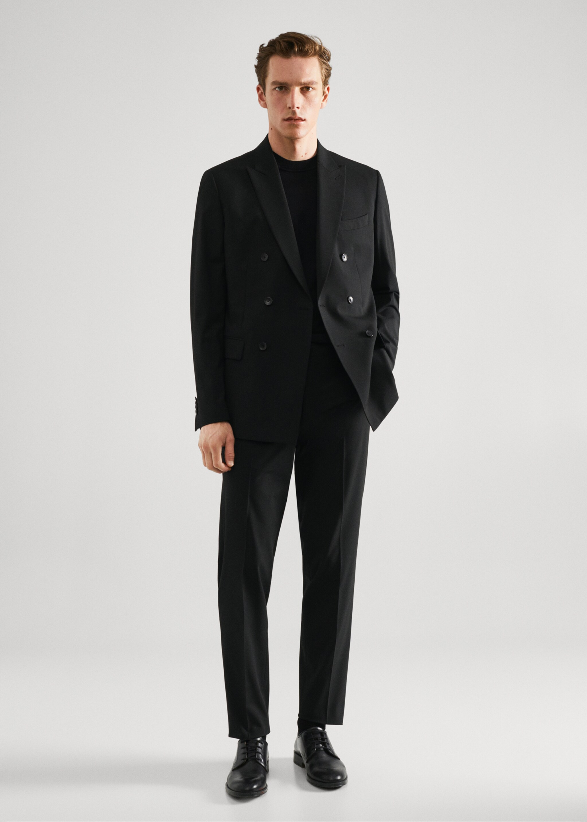 Slim fit suit trousers - General plane