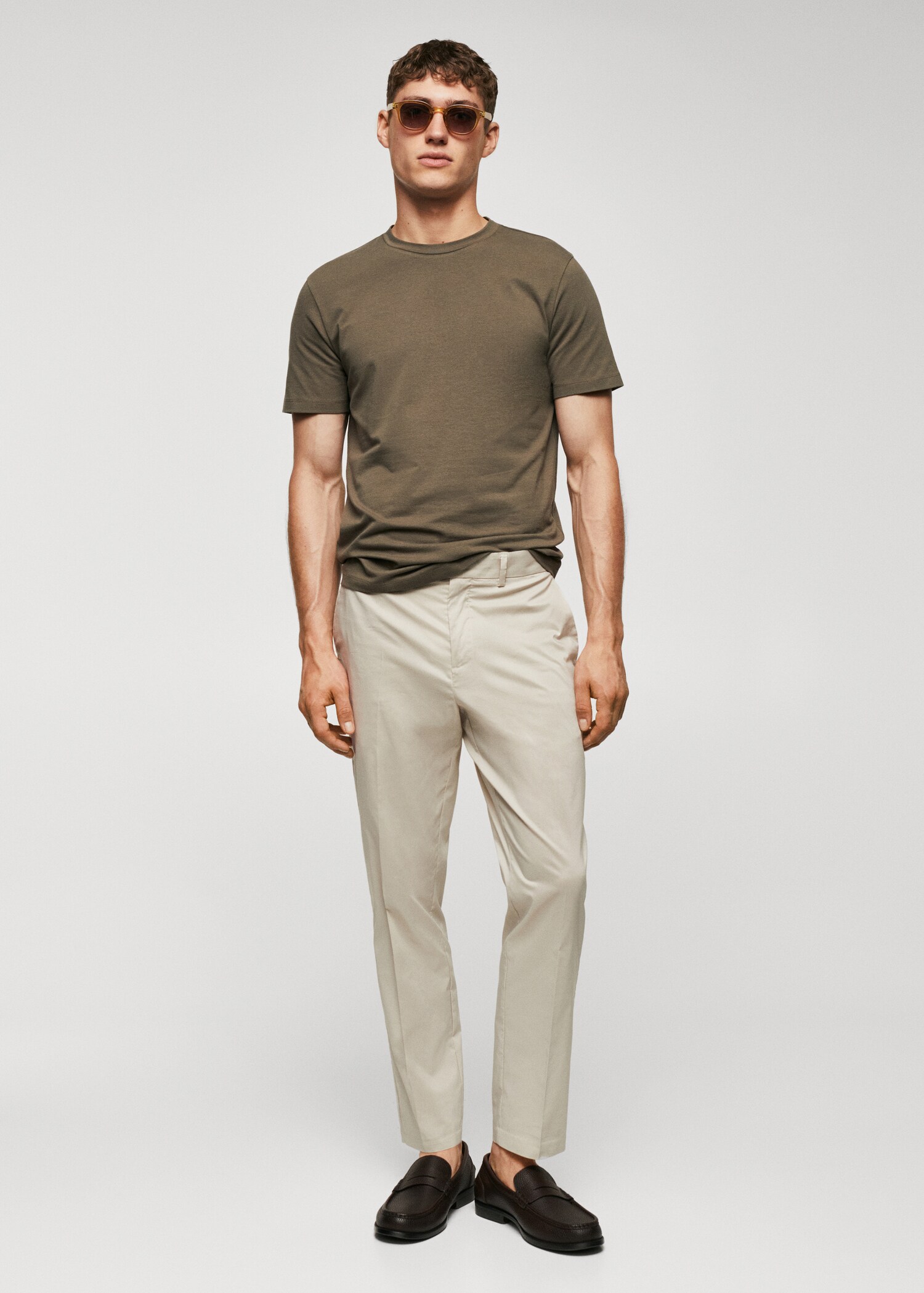 T-shirt coton stretch - Plan général